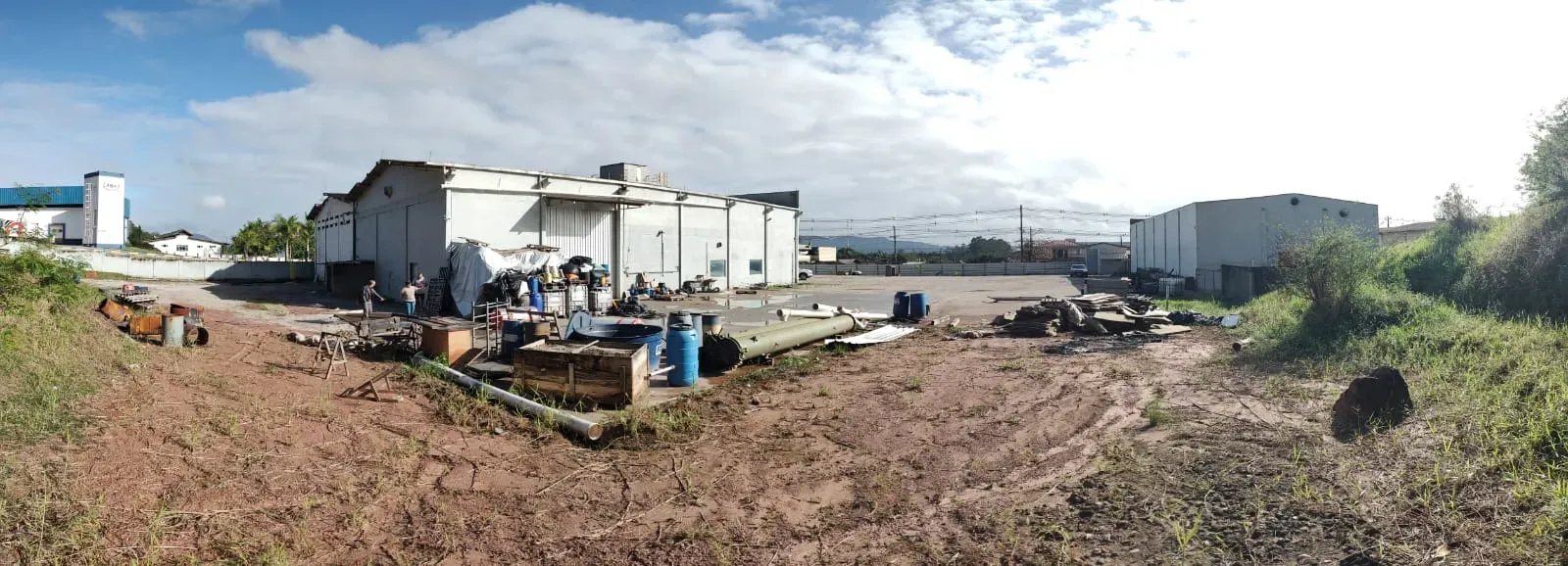 Terreno de 4.500m² com galpão, de frente para Rod. Antônio Heil -  Itajaí/SC