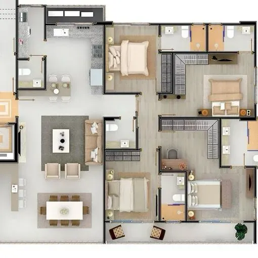 Apartamento com 220m², 4 dormitórios, 4 suítes, 3 vagas, no bairro Centro em Balneário Camboriú para Comprar