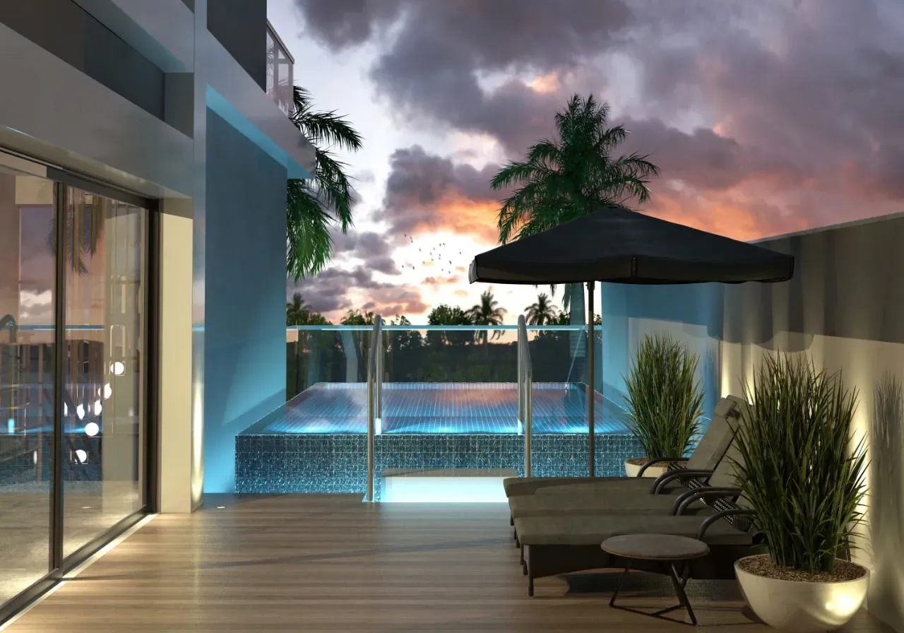 Apartamento com 2 suítes e 2 vagas de garagem em Balneário Camboriú na Praia dos Amores.