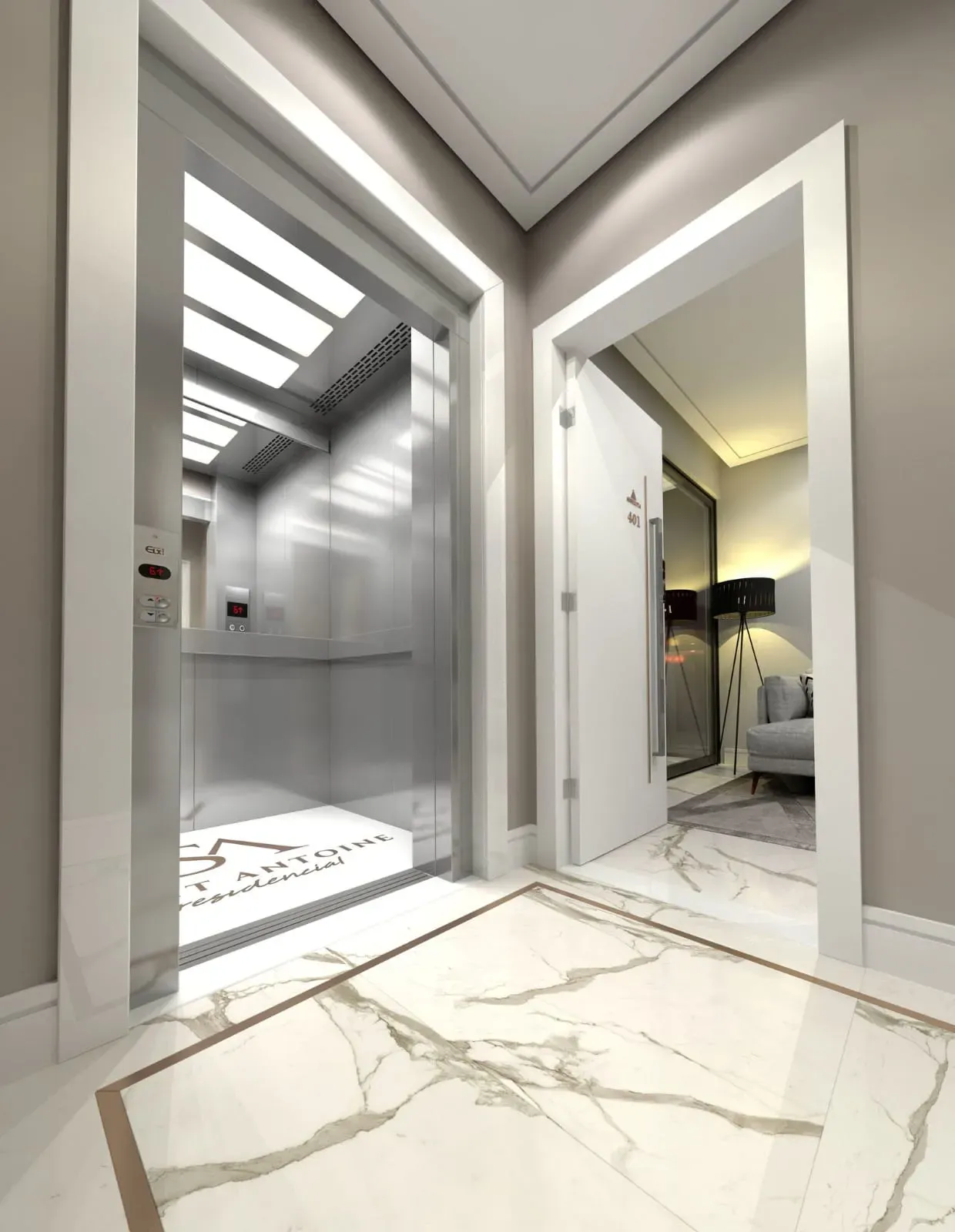 Apartamento com 2 suítes e 2 vagas de garagem em Balneário Camboriú na Praia dos Amores.