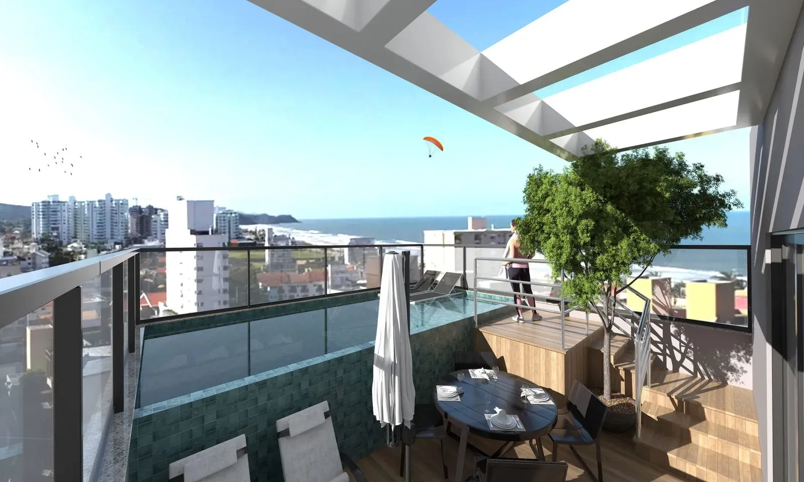 Apartamento com 2 suítes e 2 vagas de garagem em Balneário Camboriú na Praia dos Amores.