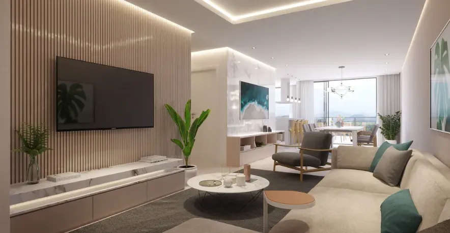 Apartamento com 2 dormitórios sendo 2 suítes e 2 vagas de garagem em Porto Belo/SC