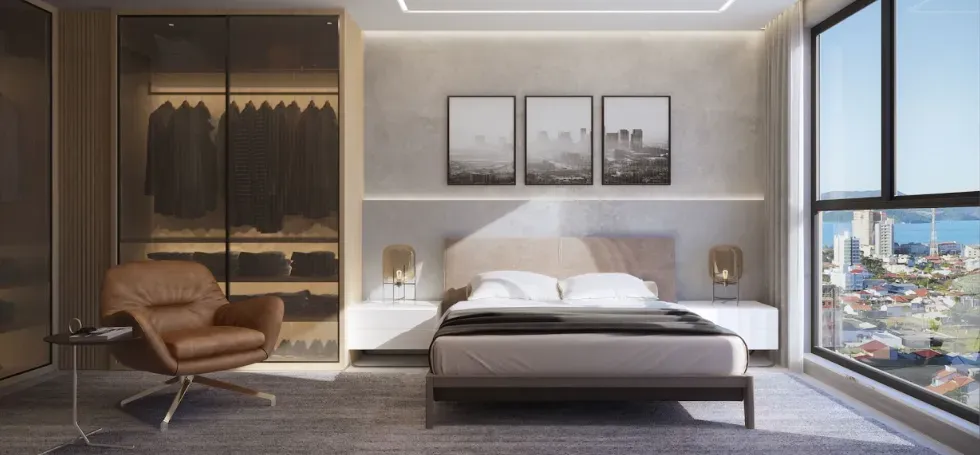 Apartamento com 2 dormitórios sendo 2 suítes e 2 vagas de garagem em Porto Belo/SC