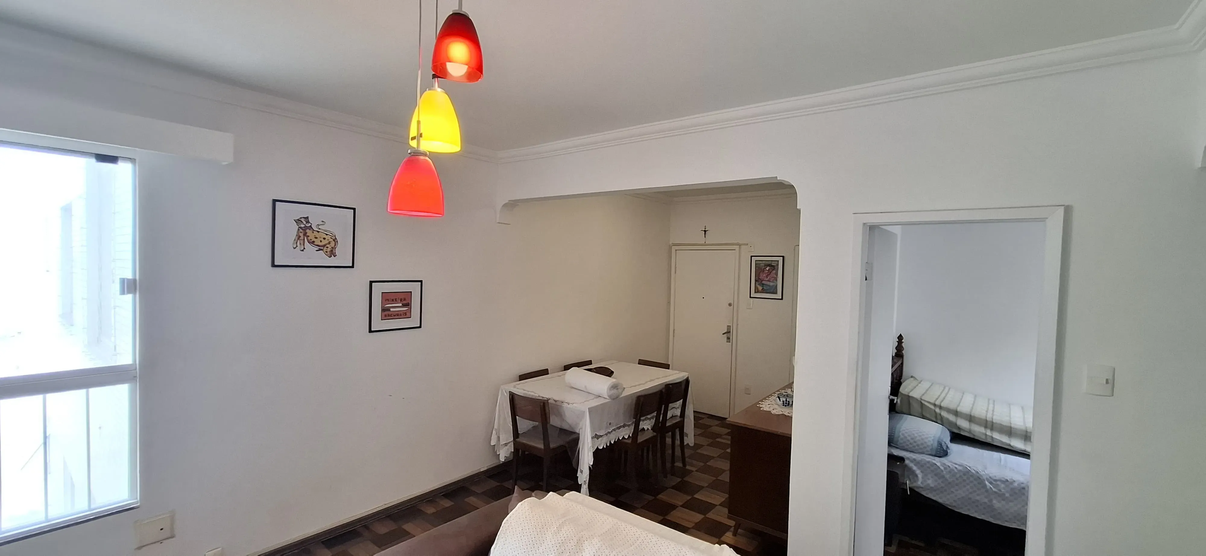 Apartamento vista mar mobiliado com 2 dormitórios e 1 vaga de garagem em Balneário Camboriú