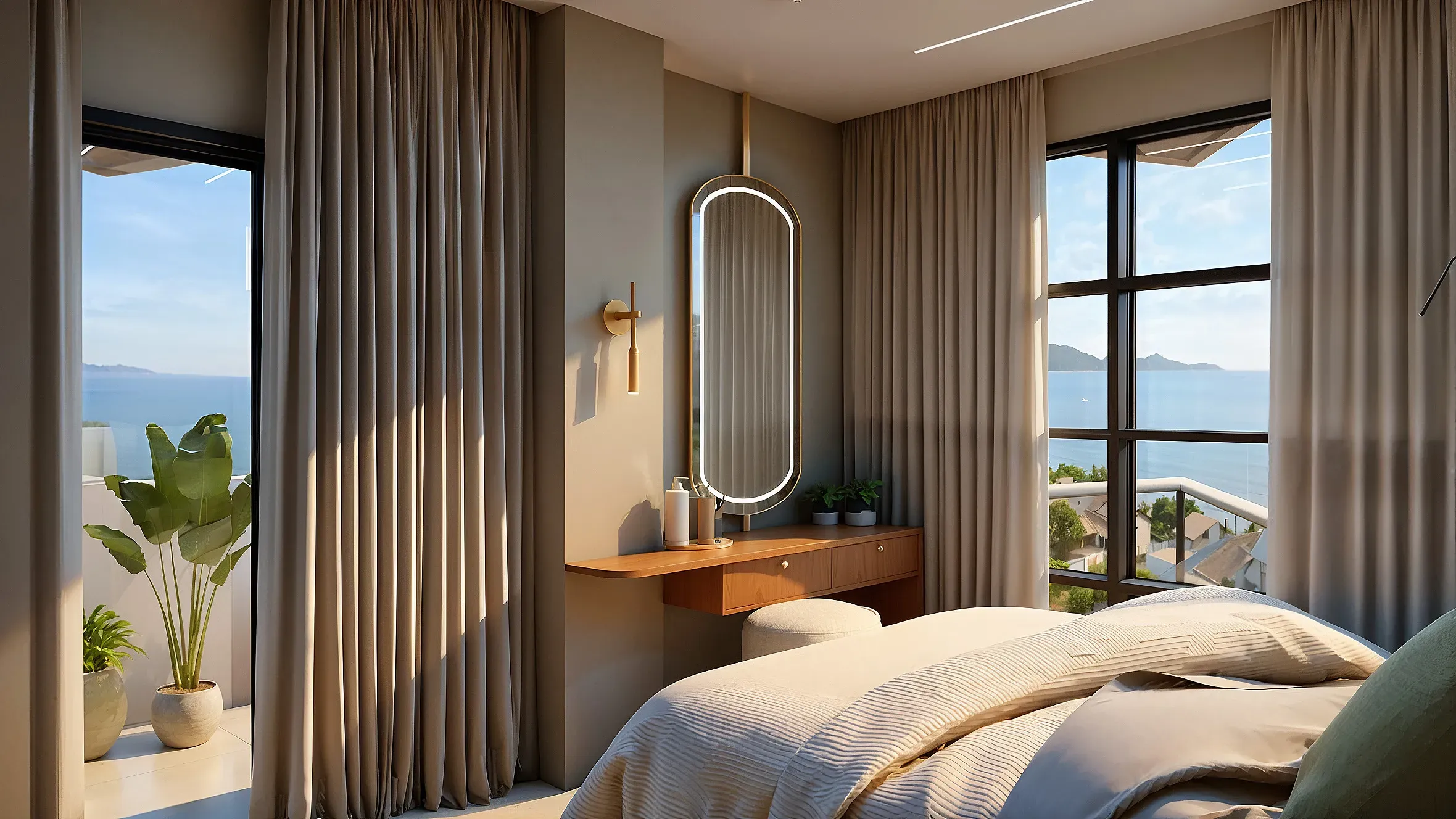 Apartamento com 4 dormitórios sendo 4 suítes e 2 vagas de garagem em Porto Belo/SC