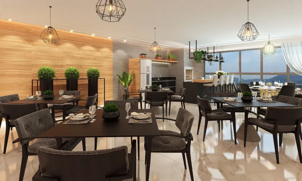 Apartamento em construção com 2 dormitórios e 1 vaga de garagem no bairro Morretes em Itapema