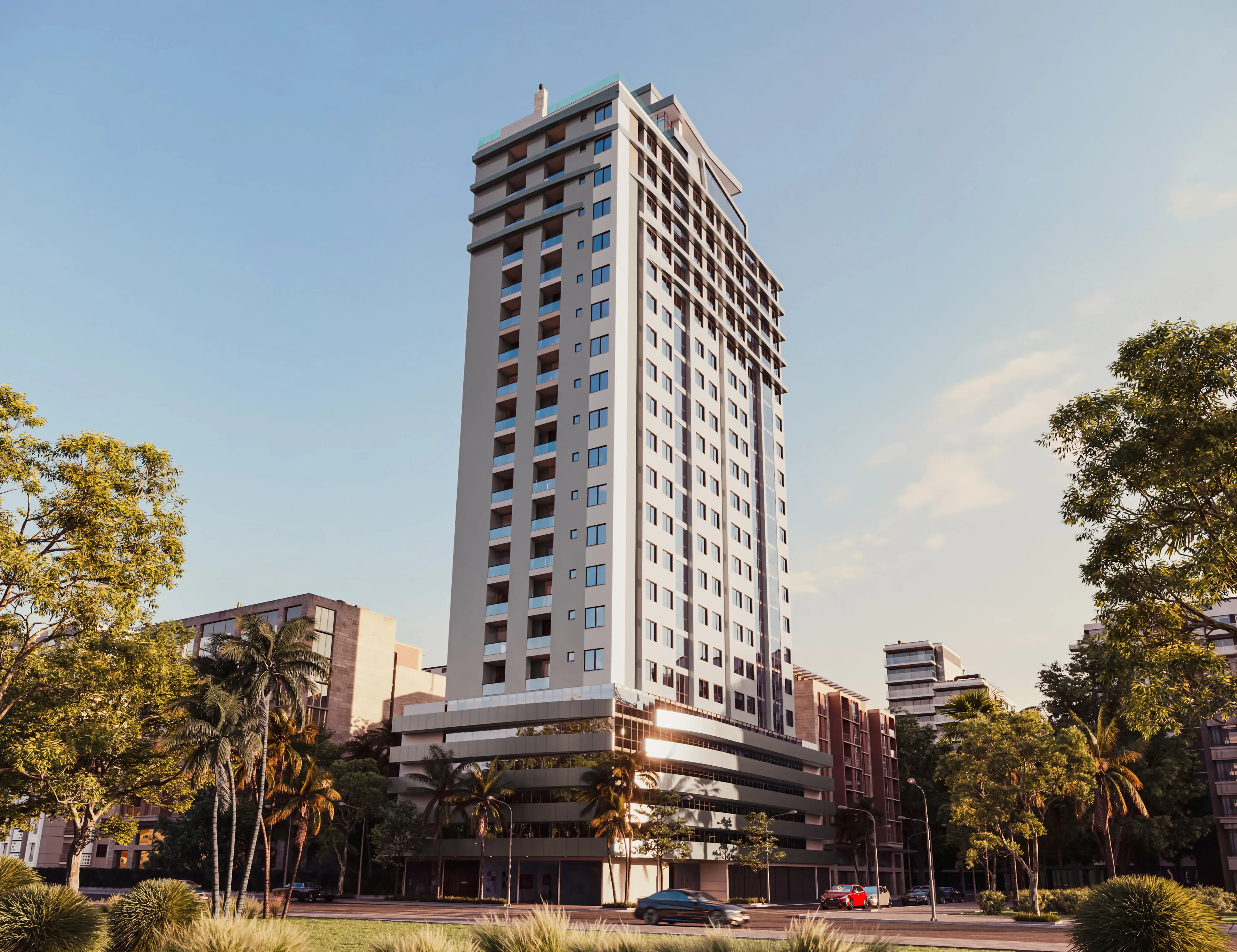 Apartamento em construção com 2 dormitórios e 1 vaga de garagem no bairro Morretes em Itapema