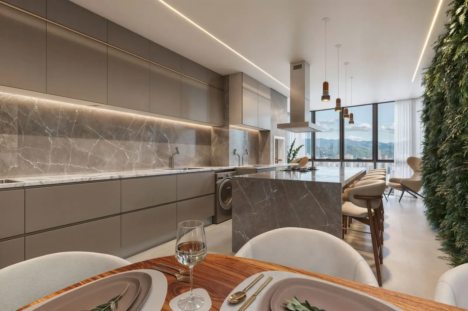 Apartamento na planta com 4 suítes e 3 vagas de garagem em Porto Belo