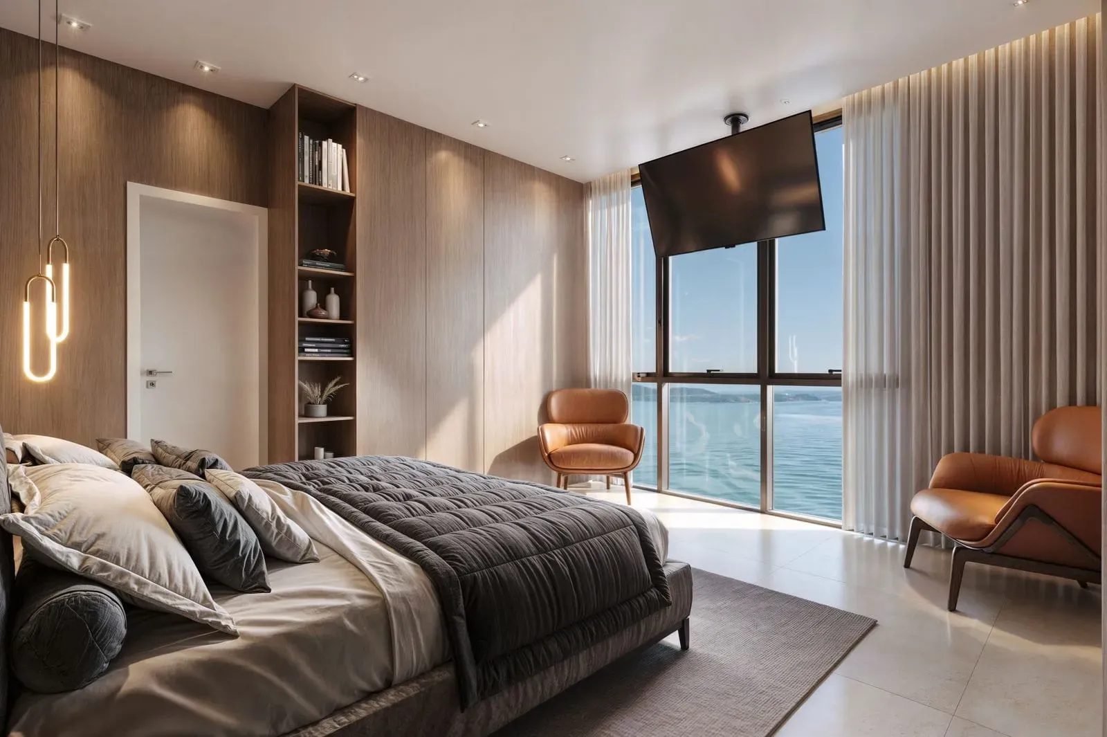 Apartamento na planta com 4 suítes e 3 vagas de garagem em Porto Belo