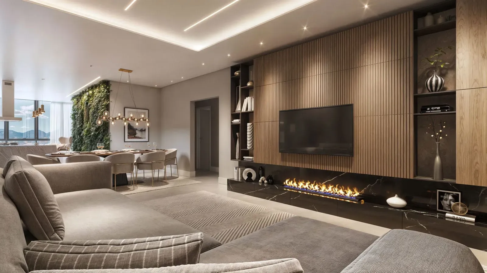 Apartamento na planta com 4 suítes e 3 vagas de garagem em Porto Belo