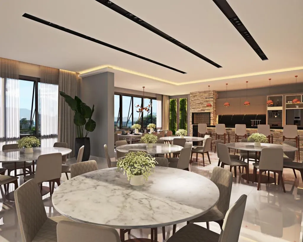 Apartamento Vista Mar 3 suítes e 2 vagas de garagem em Itapema