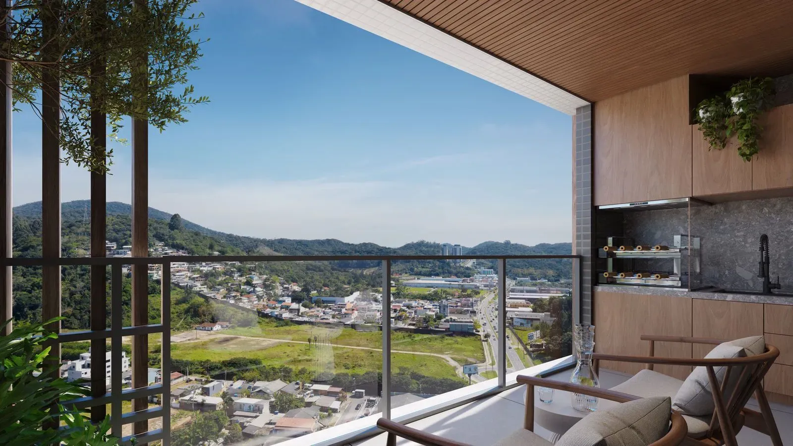 Apartamento em construção com 2 suítes 1 demi e 2 vagas de garagem em Itajaí - Entrega dez/2026