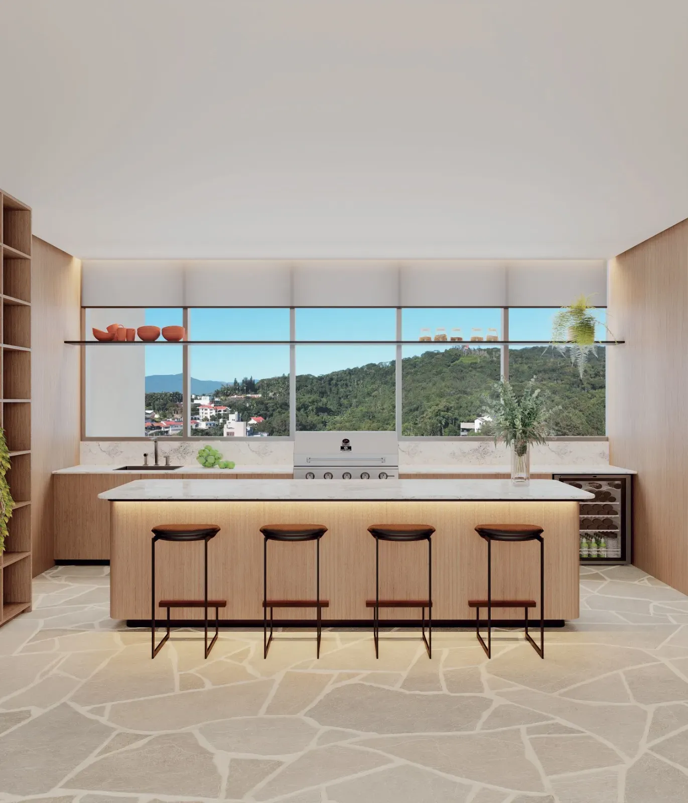 Apartamento com 4 suítes e 3 vagas de garagem no Bairro Bom Retiro em Blumenau