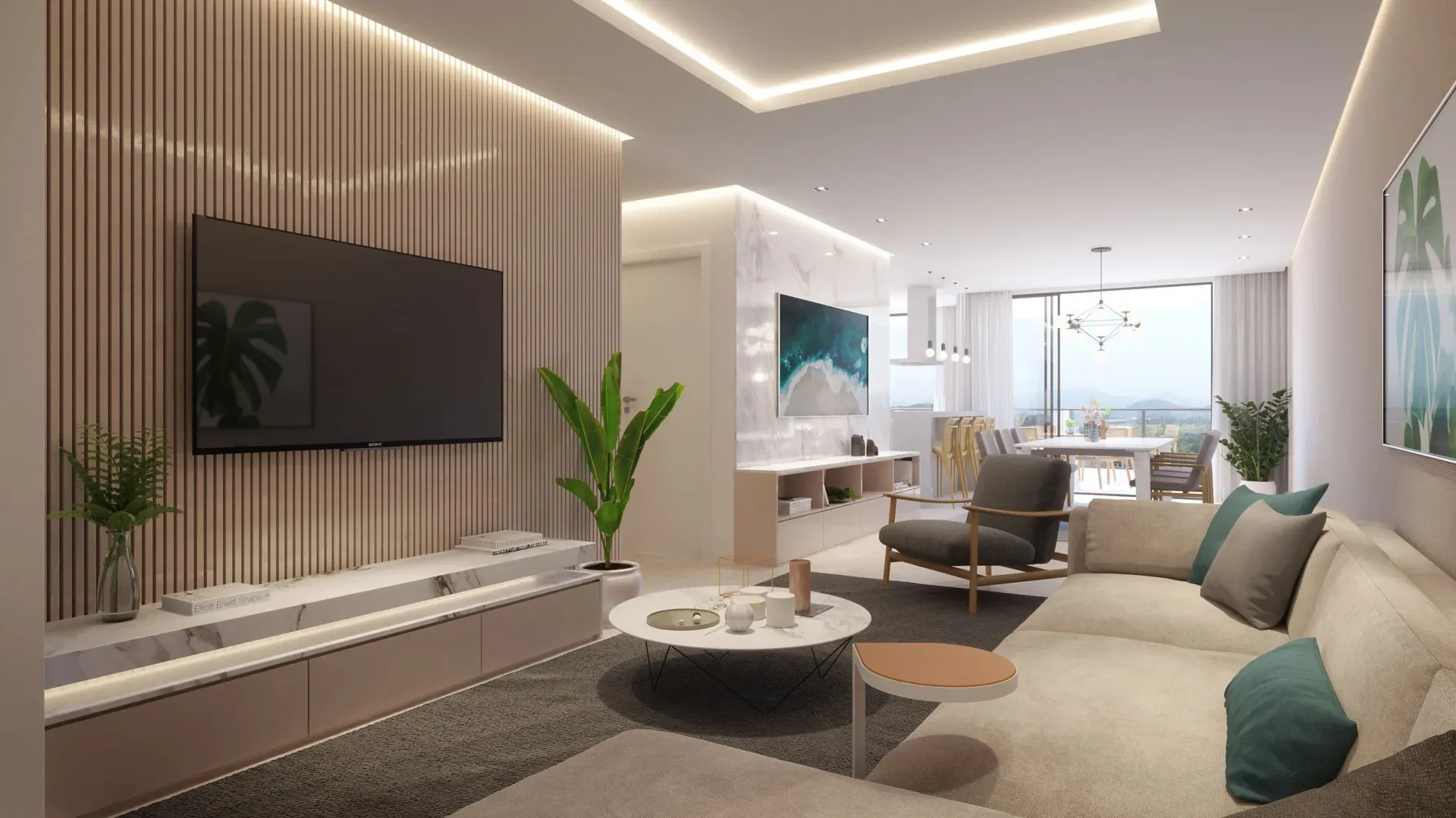 Apartamento com 3 dormitórios sendo 3 suítes e 2 vagas de garagem em Porto Belo/SC