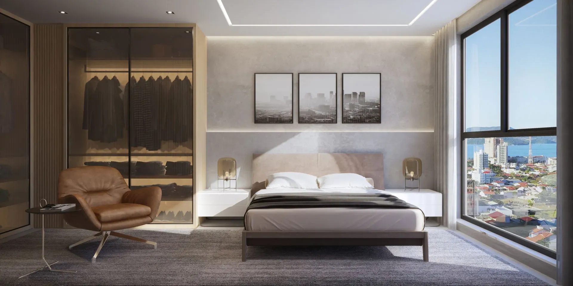 Apartamento com 3 dormitórios sendo 3 suítes e 2 vagas de garagem em Porto Belo/SC