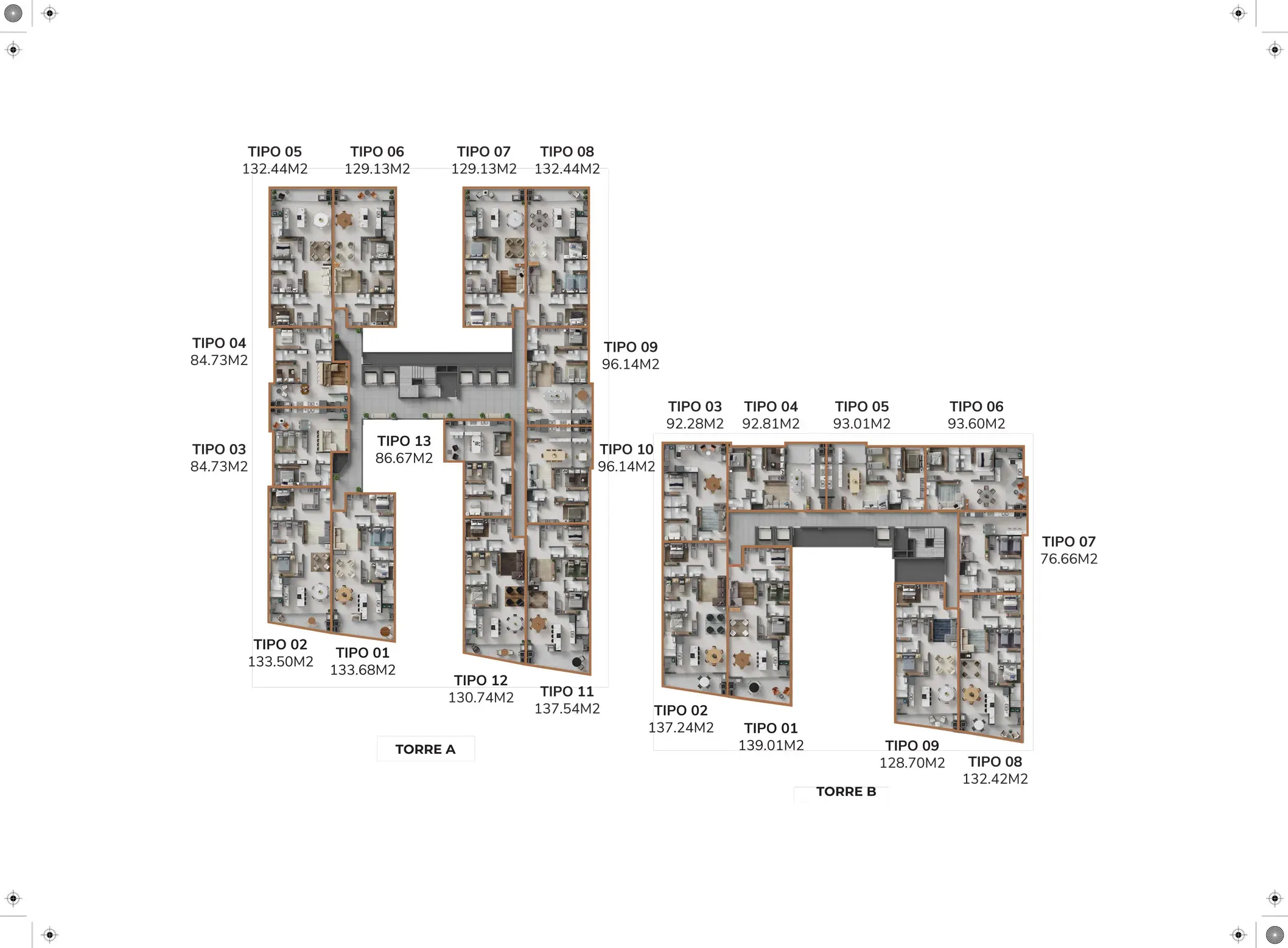Apartamento com 3 dormitórios sendo 3 suítes e 2 vagas de garagem em Porto Belo/SC