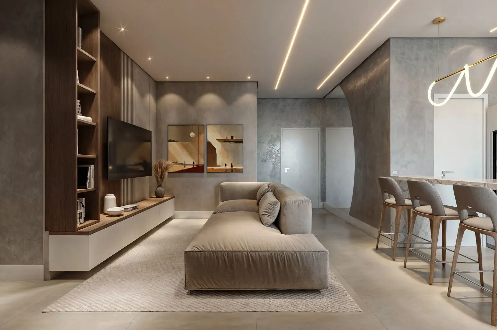 Apartamento com 4 dormitórios sendo 4 suítes e 2 vagas de garagem em Porto Belo/SC