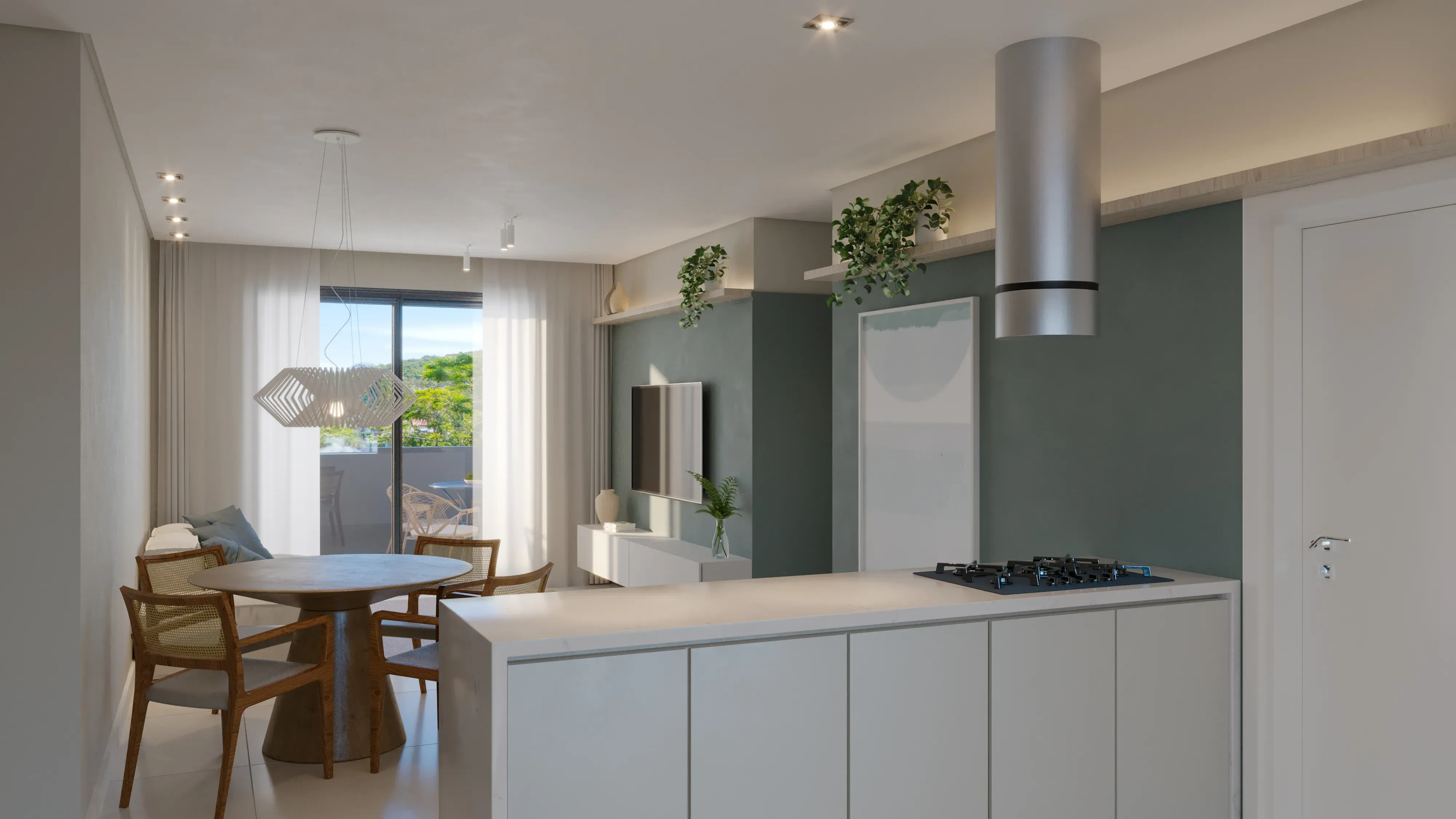 Apartamento com 2 dormitórios e 1 vaga de garagem em Florianópolis/SC