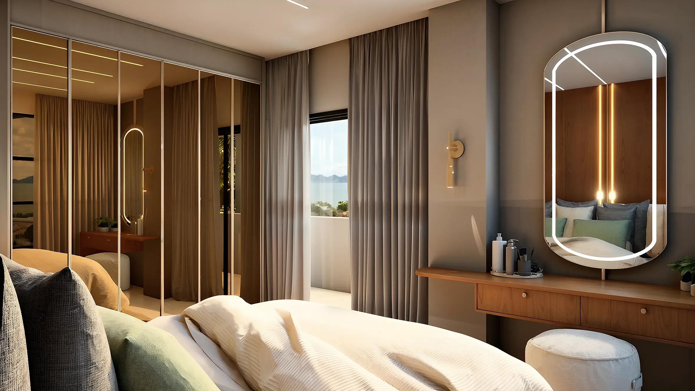 Apartamento com 4 dormitórios sendo 3 suítes e 2 vagas de garagem Pereque | Porto Belo/SC