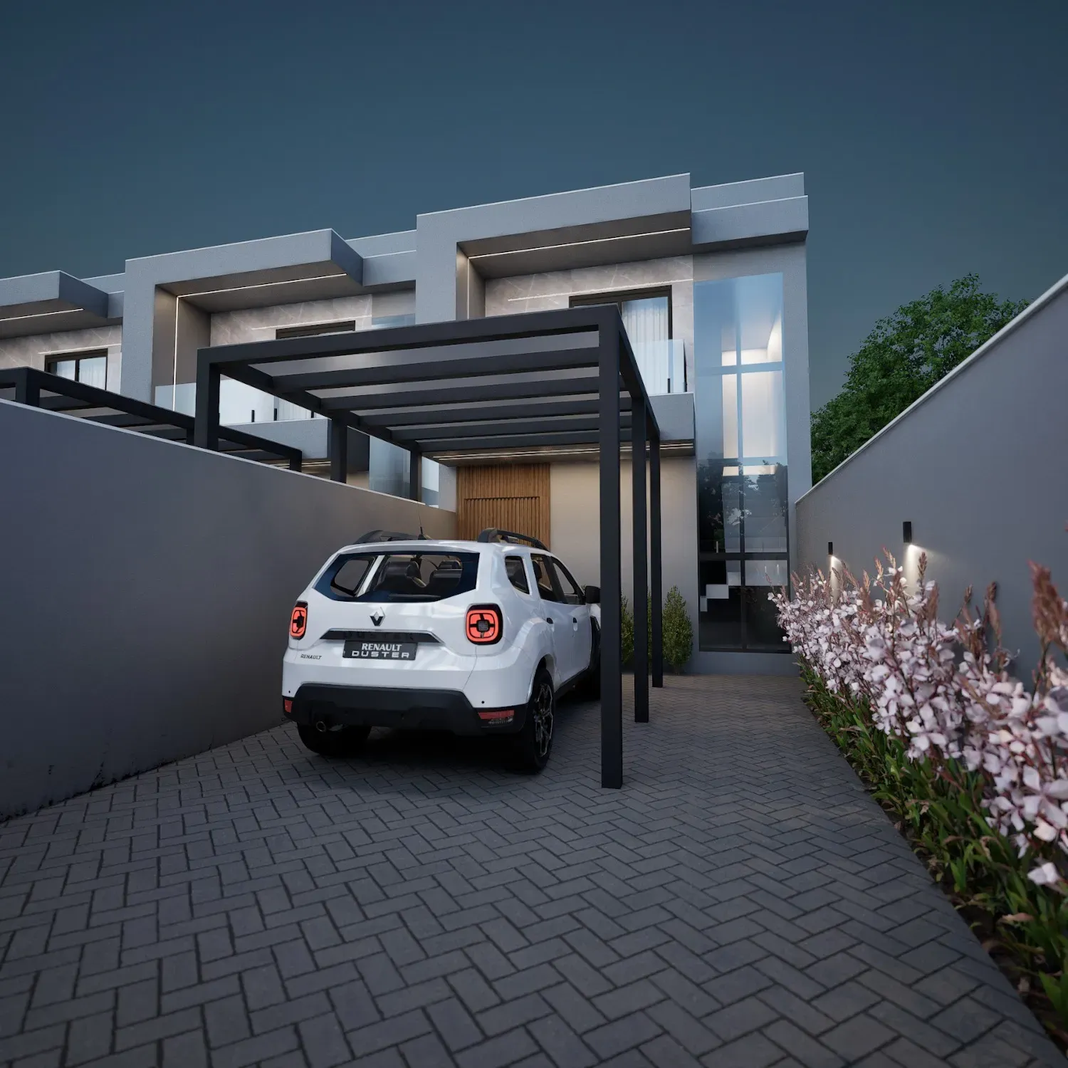 Sobrado na planta com 2 suítes e 2 vagas de garagem em Areias de Baixo, São José/SC