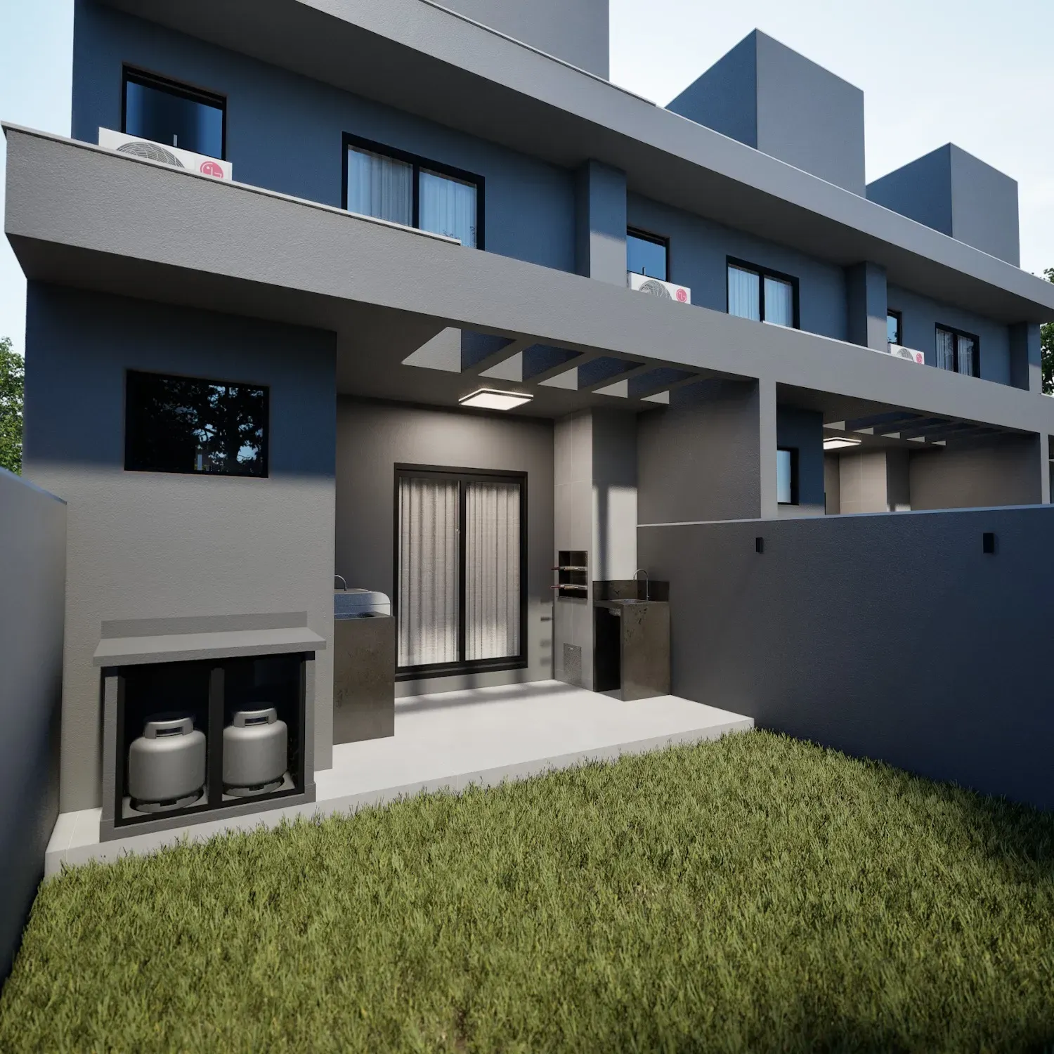 Sobrado na planta com 2 suítes e 2 vagas de garagem em Areias de Baixo, São José/SC