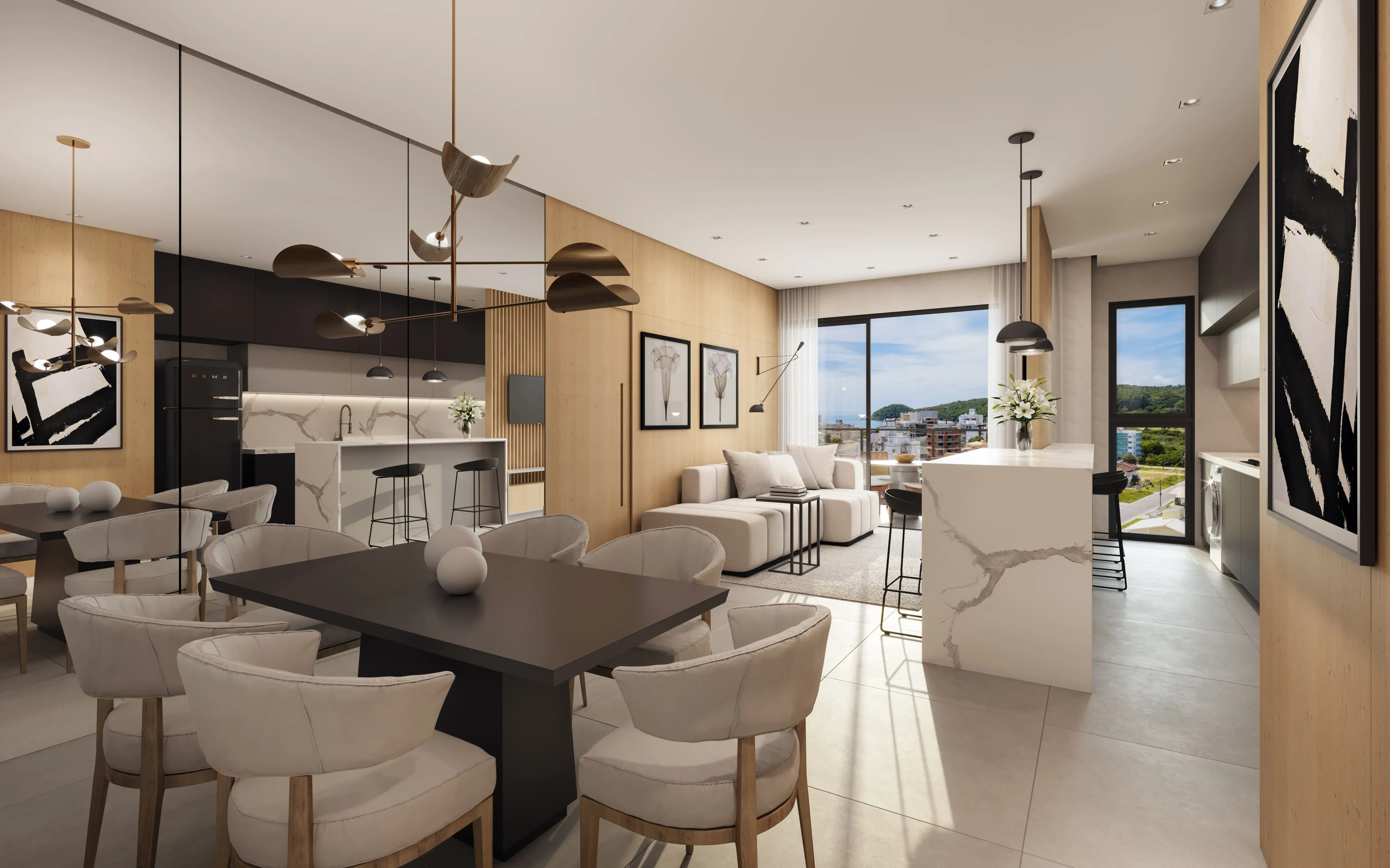 Apartamento na planta  2 dormitórios sendo 1 suíte e 2 vagaS - Governador Celso Ramos/SC