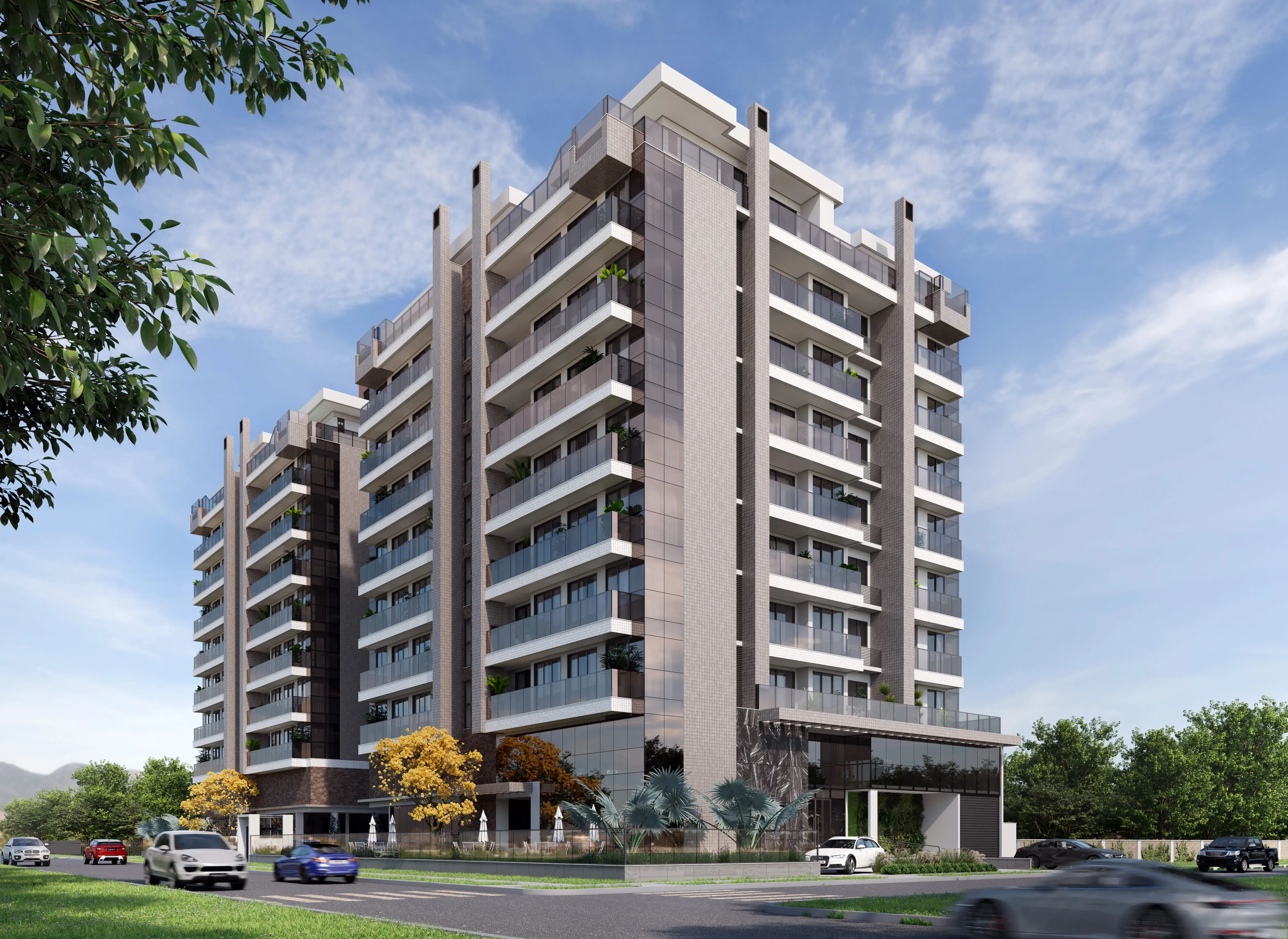 Apartamento na planta  2 dormitórios sendo 1 suíte e 2 vagaS - Governador Celso Ramos/SC