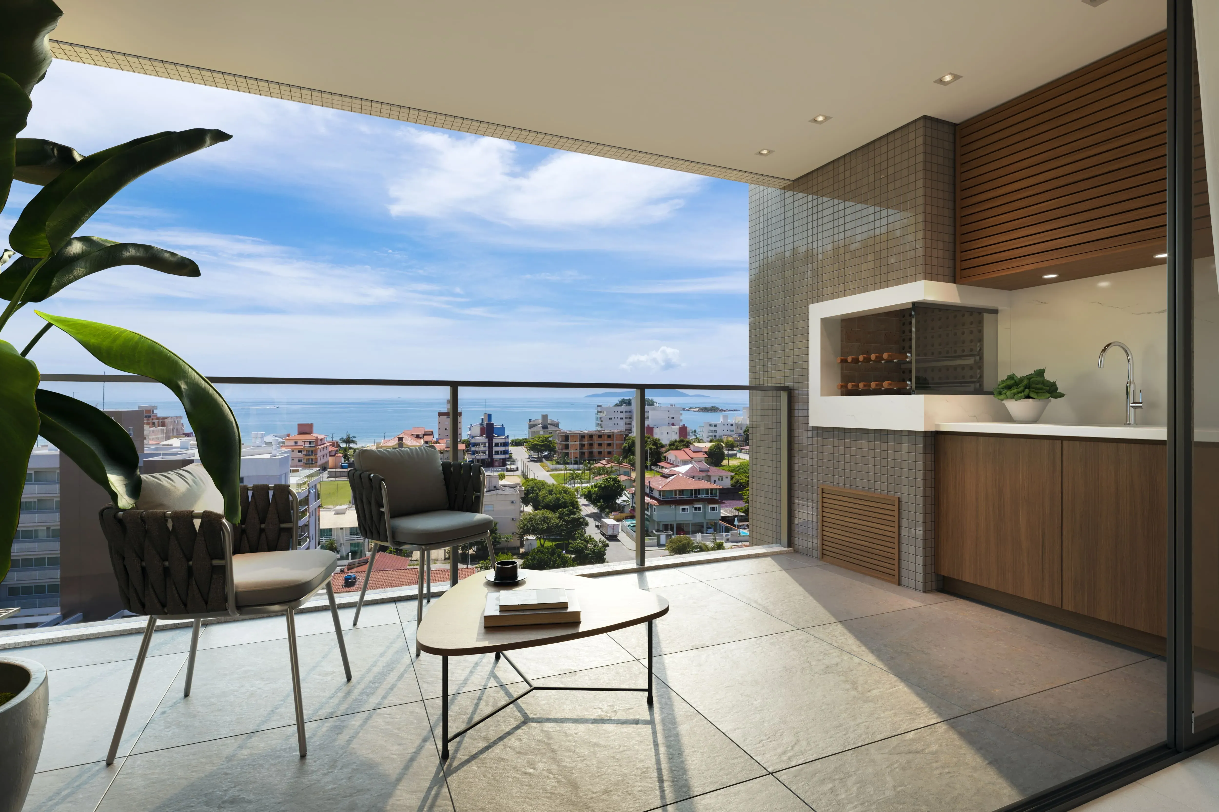 Apartamento na planta  2 dormitórios sendo 1 suíte e 2 vagaS - Governador Celso Ramos/SC