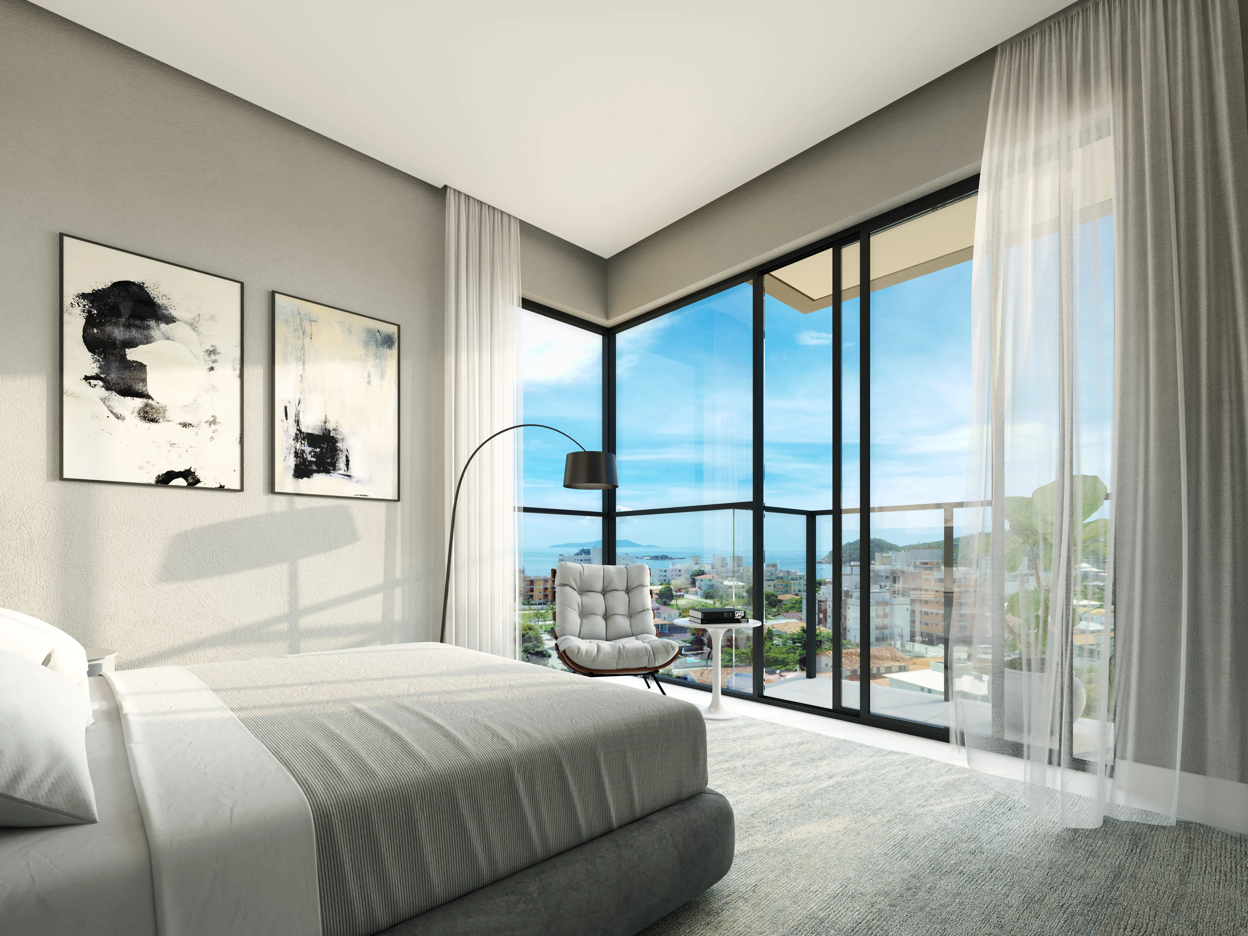 Apartamento na planta  2 dormitórios sendo 1 suíte e 2 vagaS - Governador Celso Ramos/SC