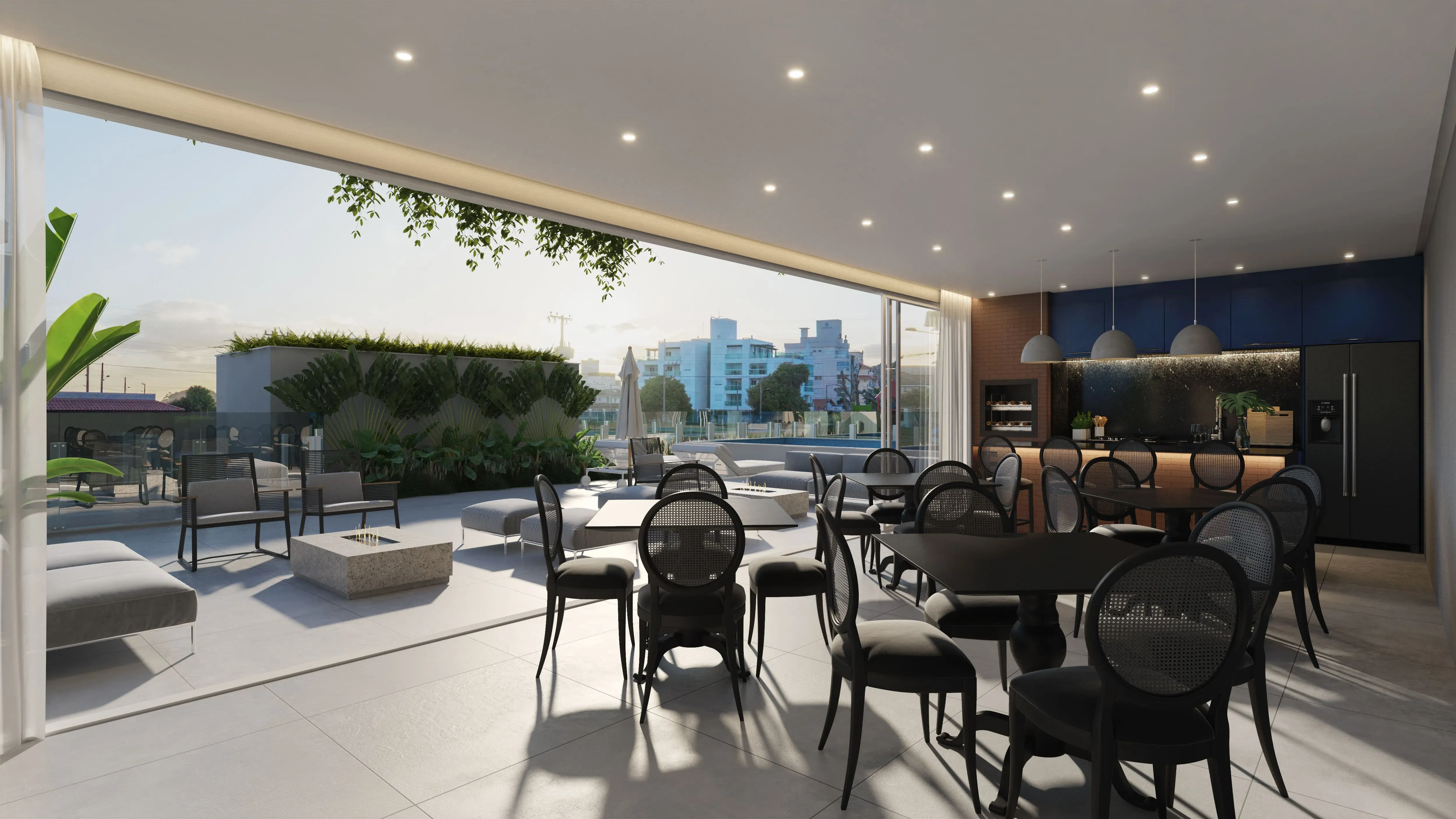 Apartamento com 3 suítes e 2 vagas de garagem em Gov Celso Ramos/SC