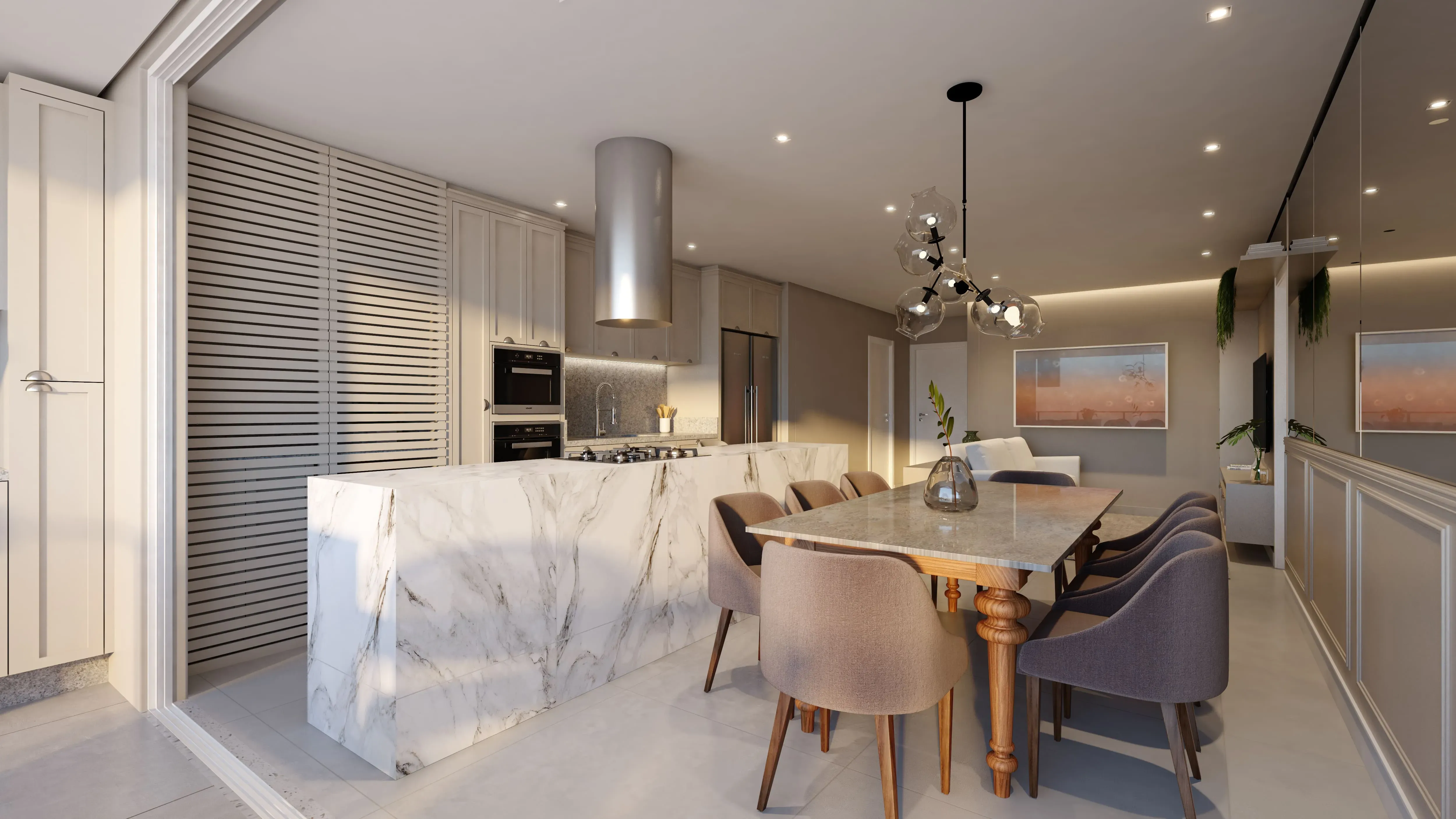 Apartamento com 3 suítes e 2 vagas de garagem em Gov Celso Ramos/SC