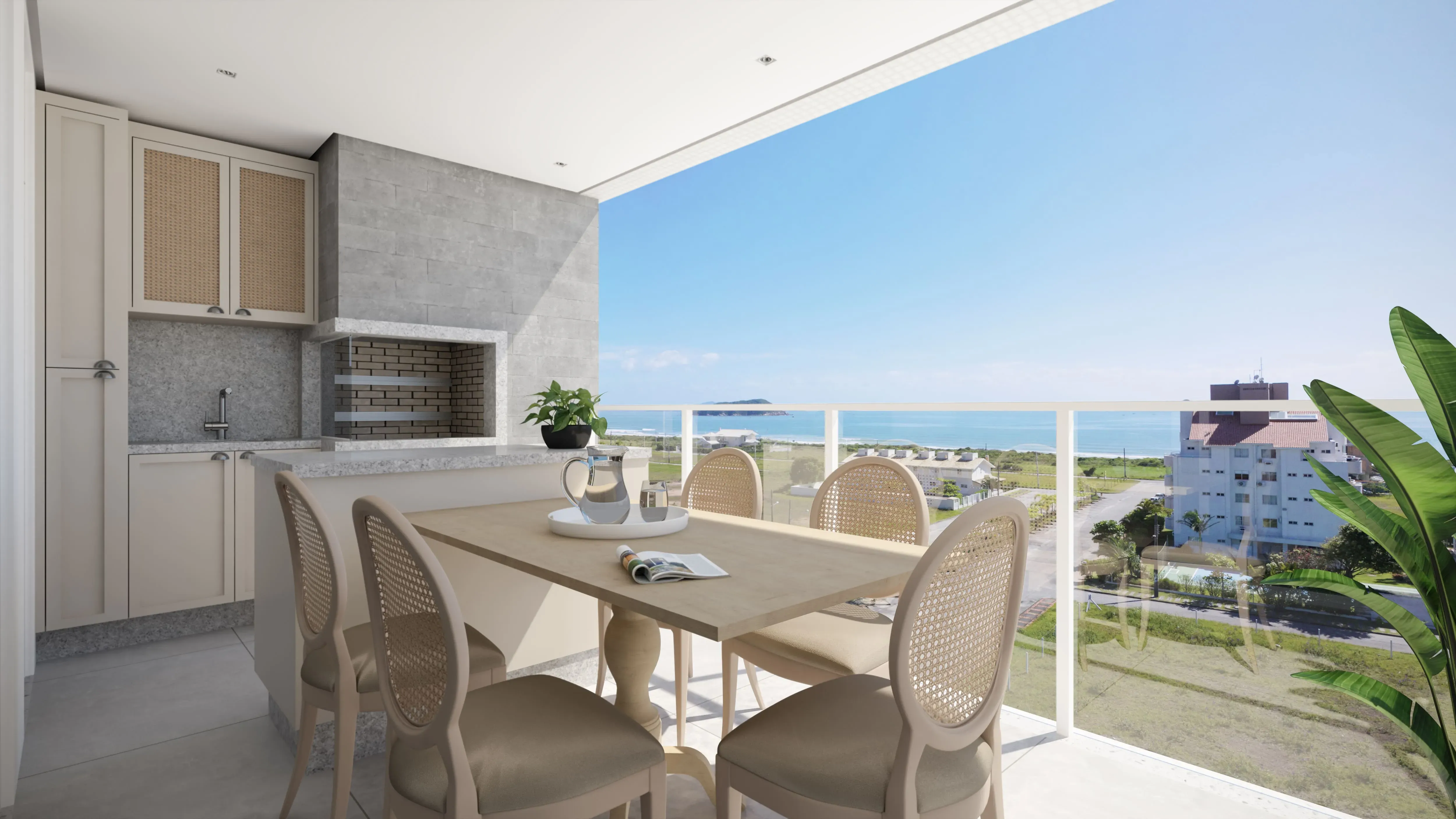 Apartamento com 3 suítes e 2 vagas de garagem em Gov Celso Ramos/SC