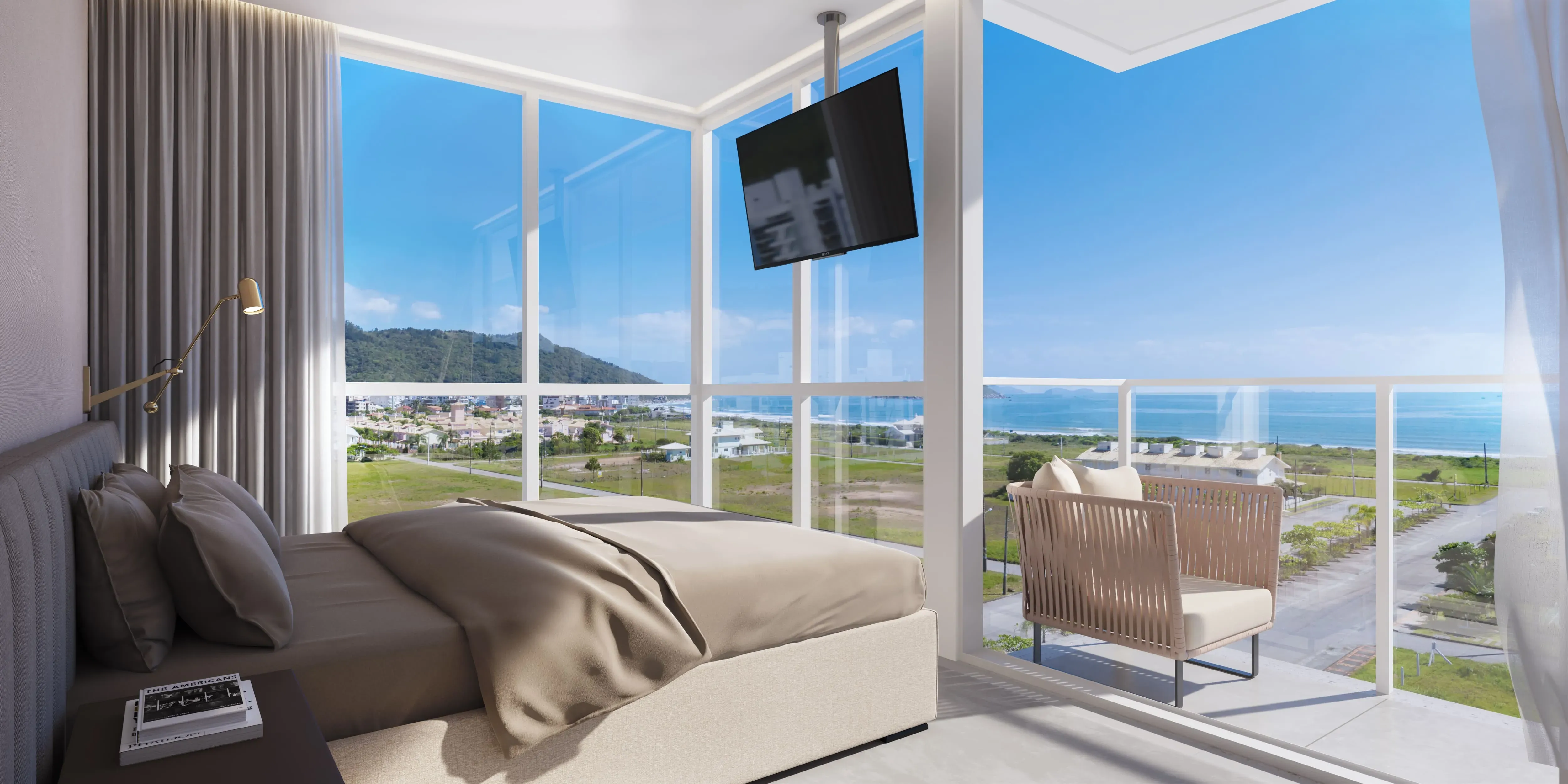 Apartamento com 3 suítes e 2 vagas de garagem em Gov Celso Ramos/SC