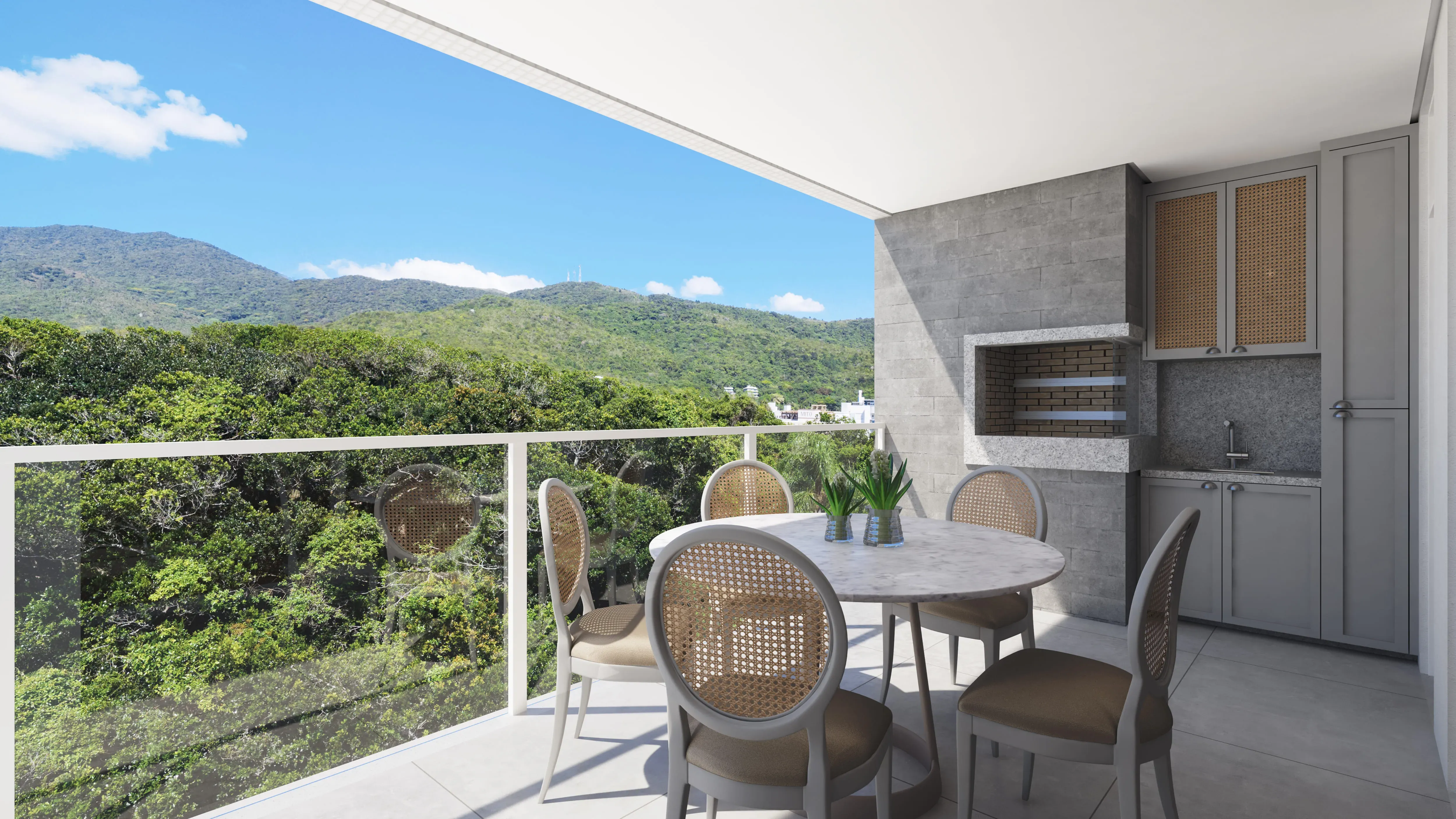 Apartamento com 3 suítes e 2 vagas de garagem em Gov Celso Ramos/SC