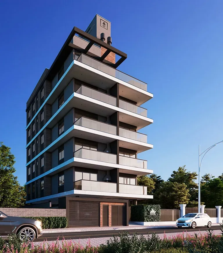 Apartamento com 2 dormitórios sendo 1 suíte e 1 vaga de garagem em Governador Celso Ramos/SC