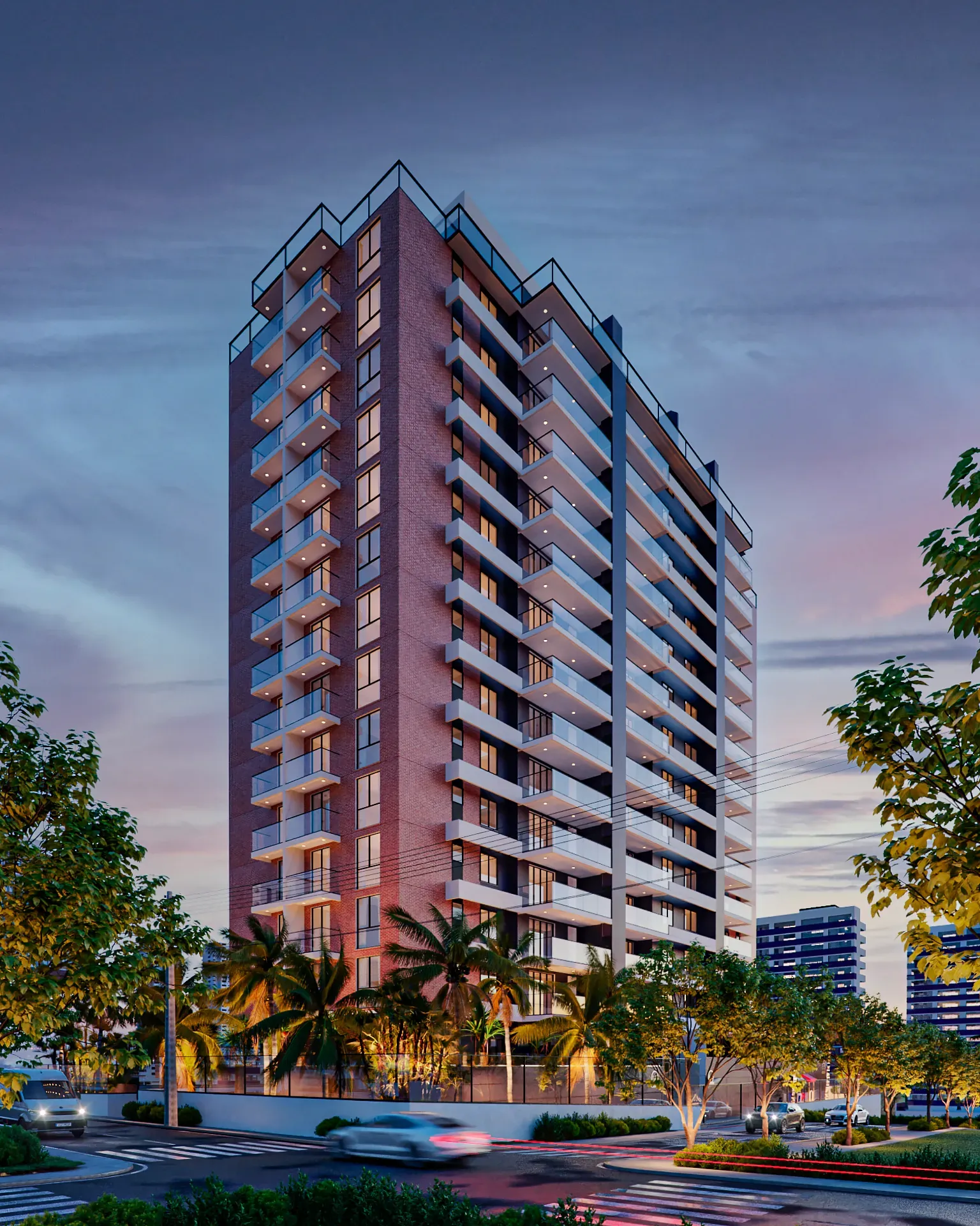 Apartamento na planta com 2 dormitórios sendo 1 suíte e 1 vaga de garagem - Barreiros em São José/SC