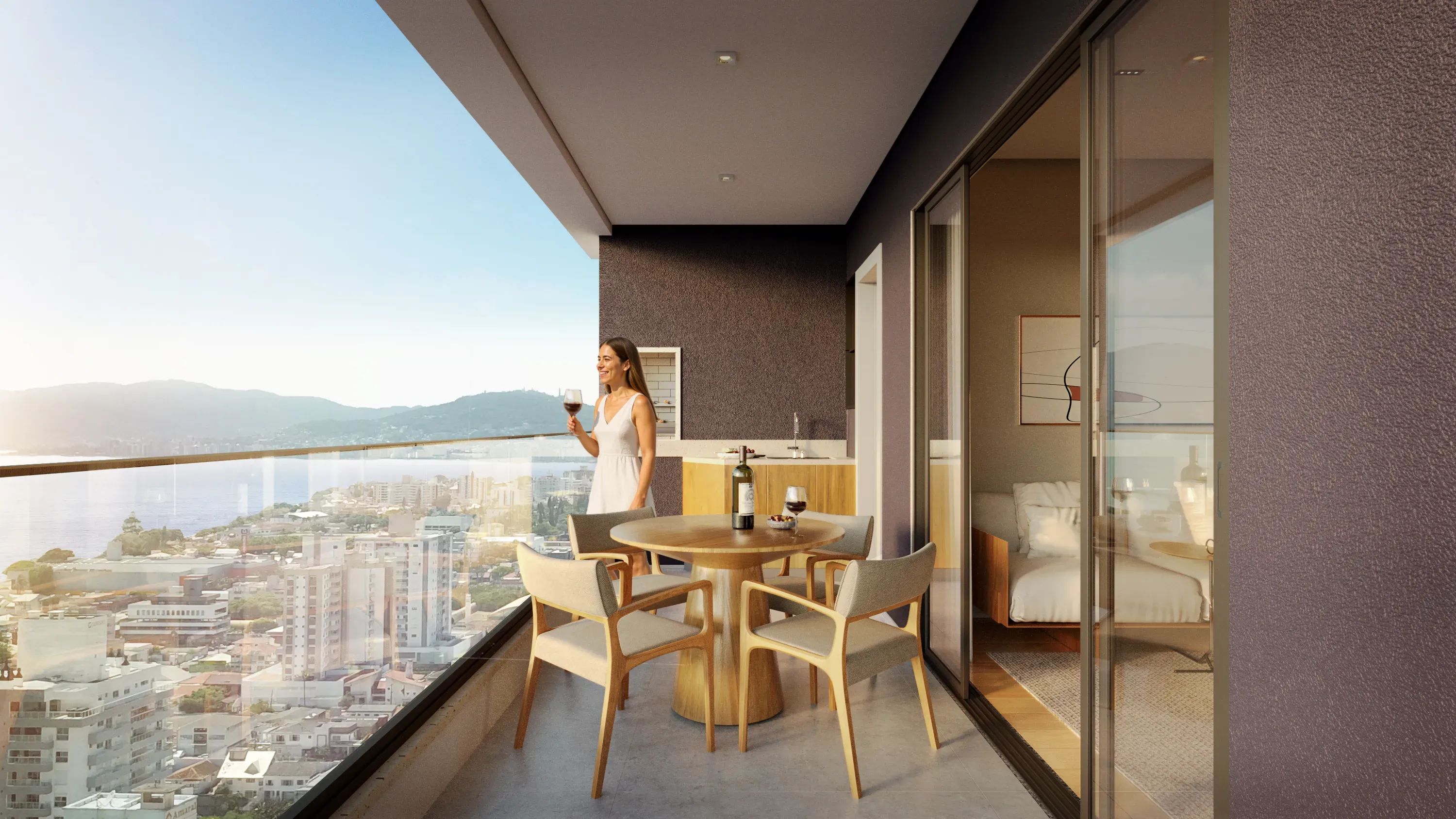 Apartamento na planta com 2 dormitórios sendo 1 suíte e 1 vaga de garagem - Barreiros em São José/SC