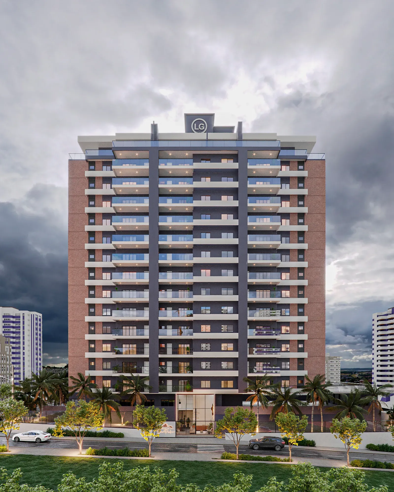 Apartamento na planta com 2 dormitórios sendo 1 suíte e 1 vaga de garagem - Barreiros em São José/SC