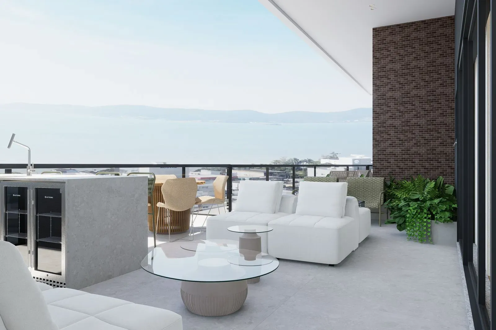 Apartamento na planta com 2 dormitórios sendo 1 suíte e 1 vaga de garagem - Barreiros em São José/SC