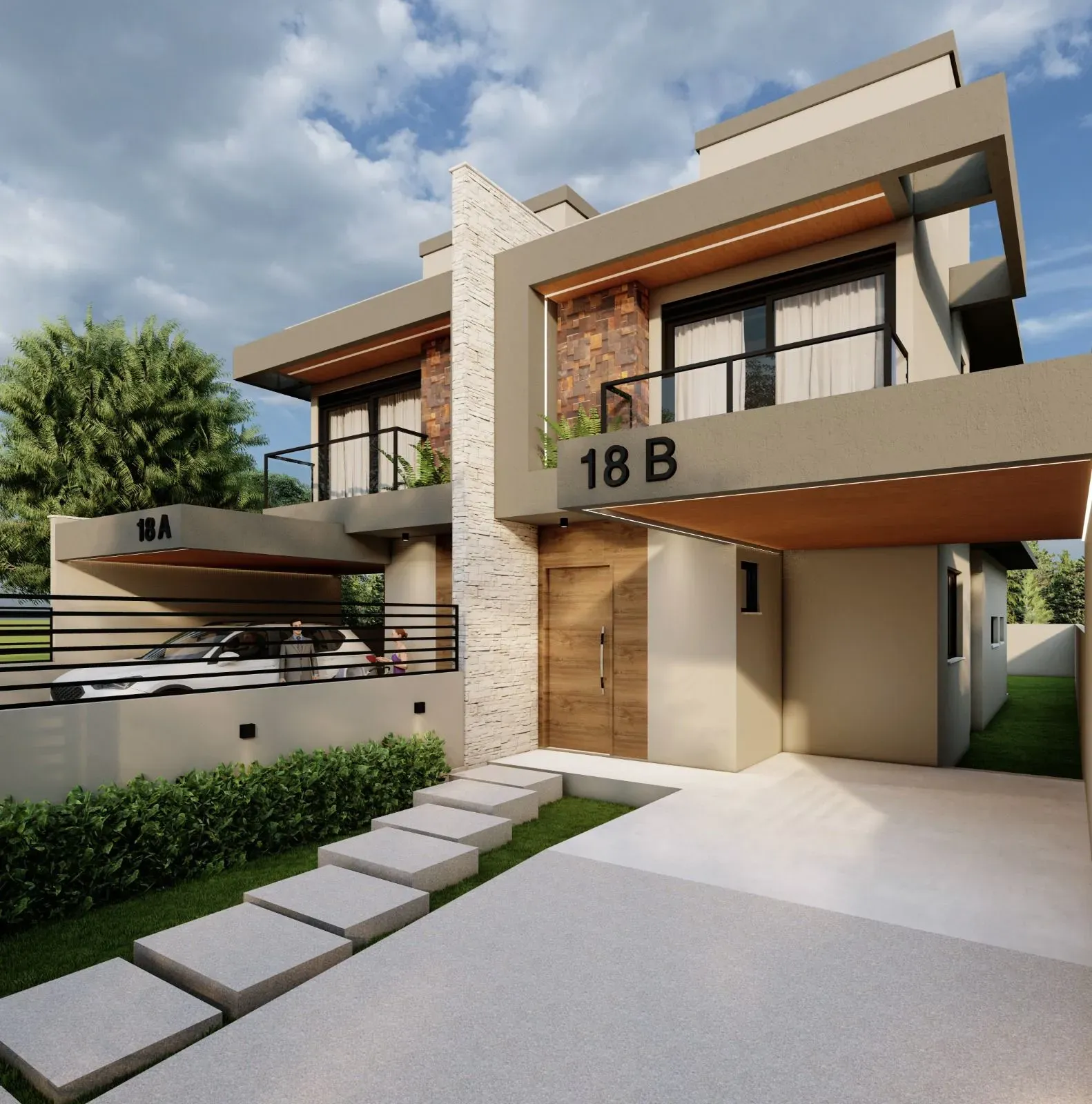 Casa alto padrão em construção com 3 dormitórios sendo 1 suíte e 1 vaga - Florianópolis/SC