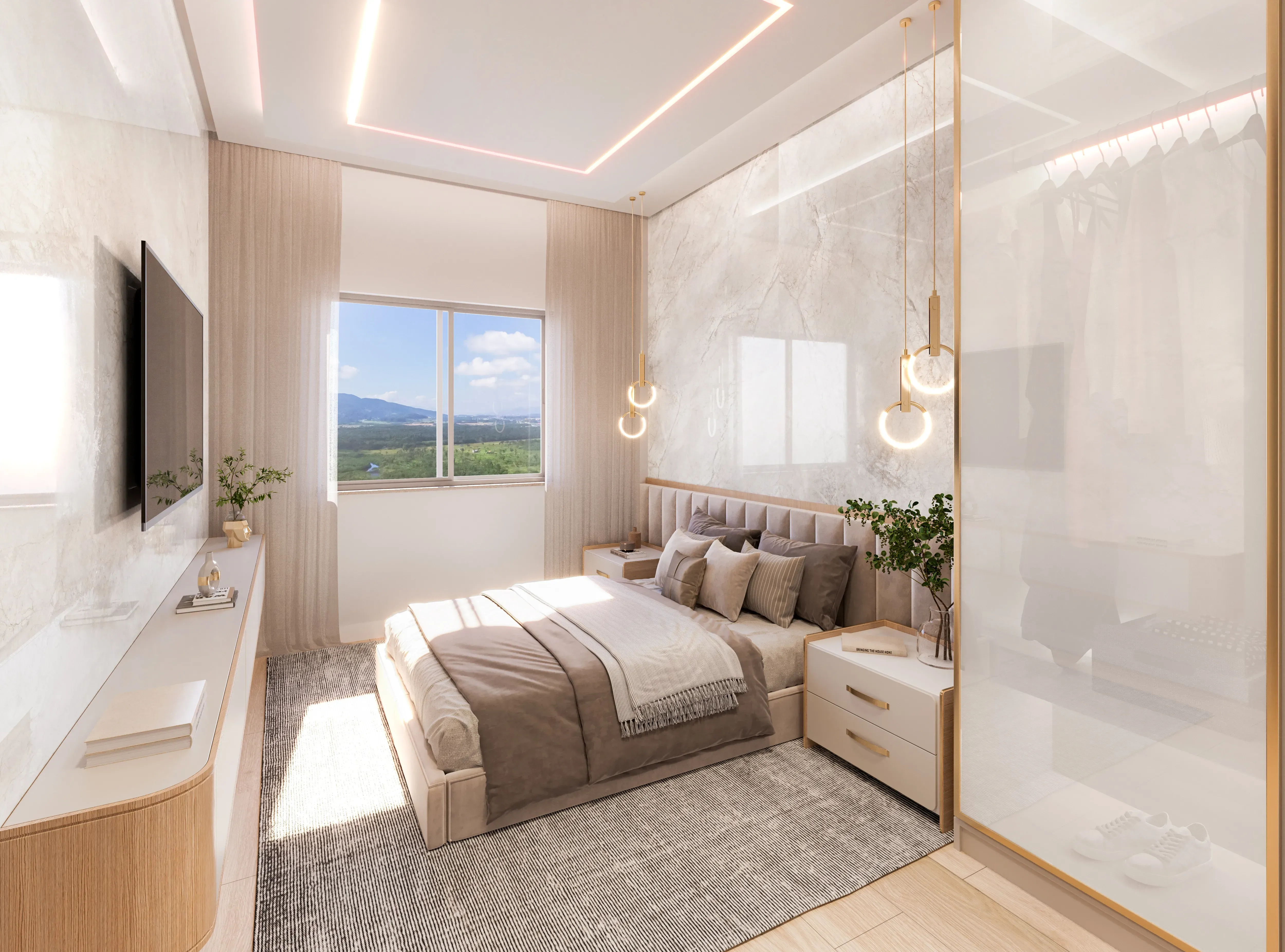 Apartamento com 4 dormitórios sendo 2 suítes e 2 vagas de garagem em Meia Praia- Itapema/SC