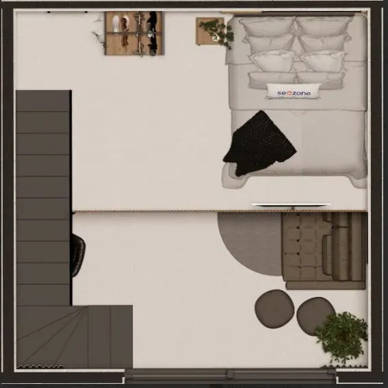 Apartamento com 1 dormitório sendo 1 suíte e 1 vaga de garagem em Florianópolis/SC