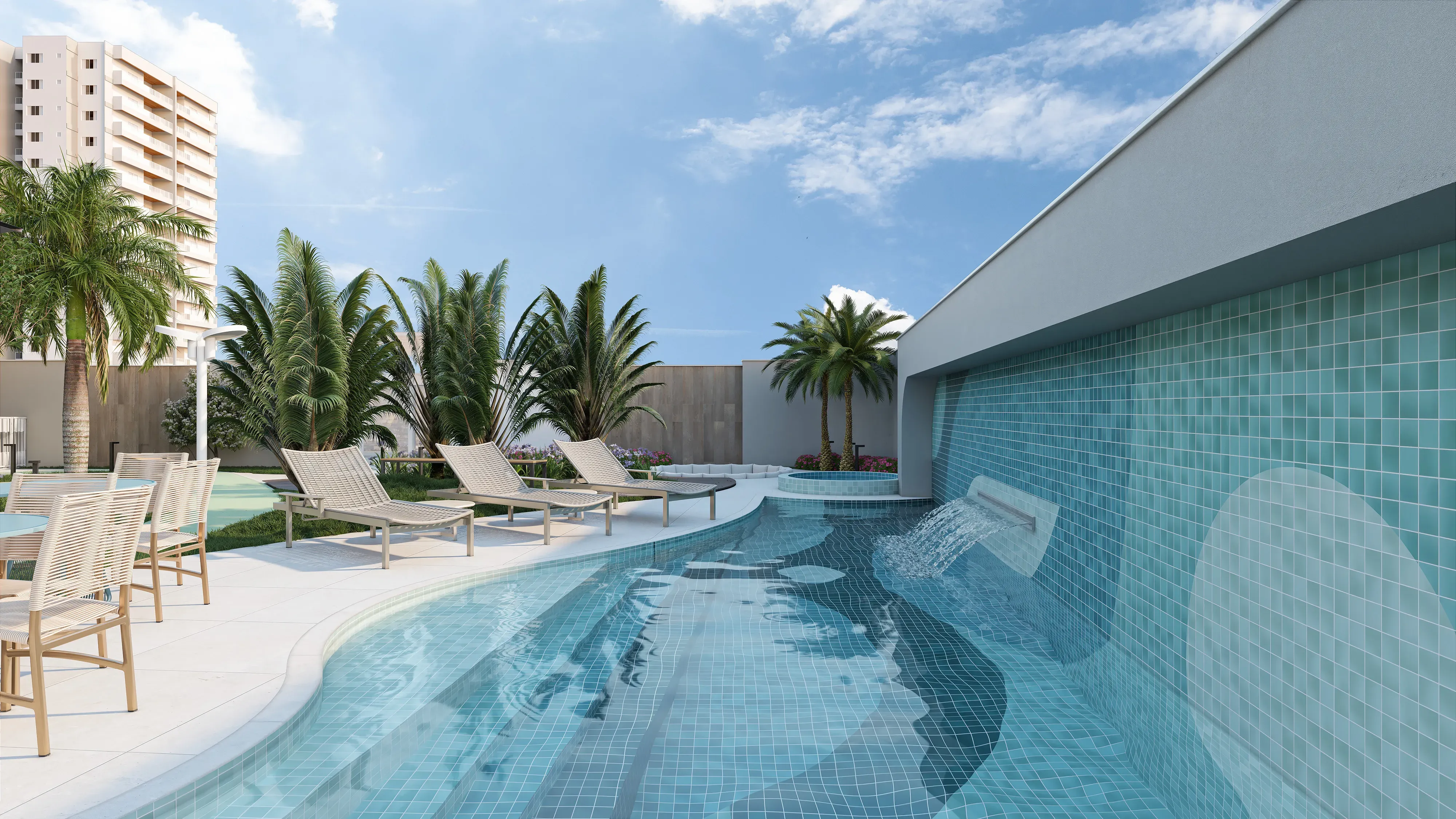 Apartamento frente mar com 3 suítes e 2 vagas de garagem no Centro de Navegantes/SC