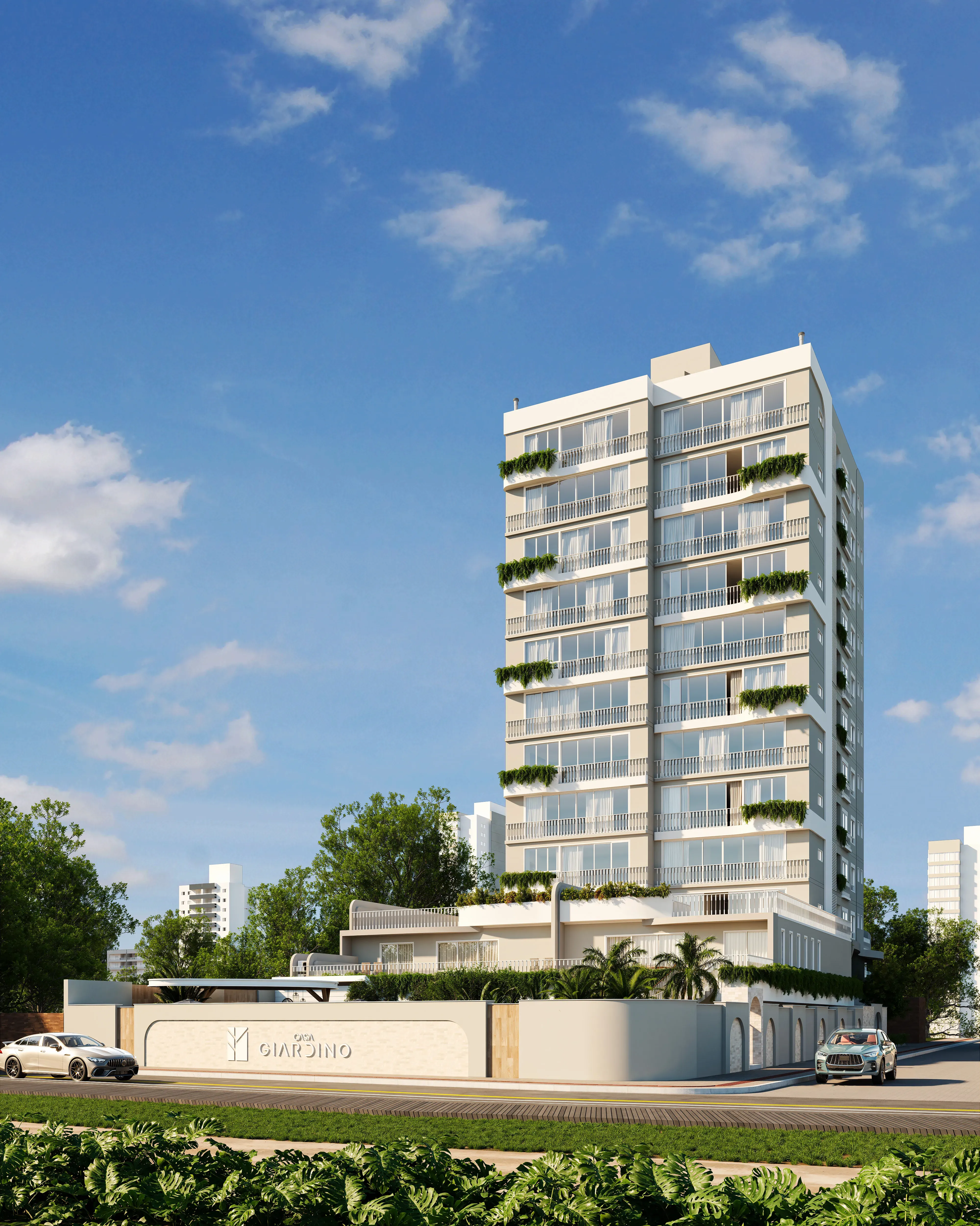 Apartamento frente mar com 3 suítes e 2 vagas de garagem no Centro de Navegantes/SC