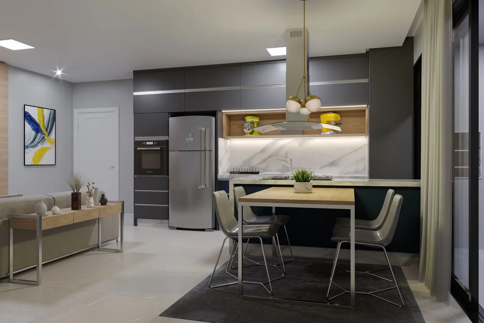 Apartamento diferenciado com 2 dormitórios sendo 1 suíte e 1 vaga, Bairro Dom Bosco | Itajaí/SC