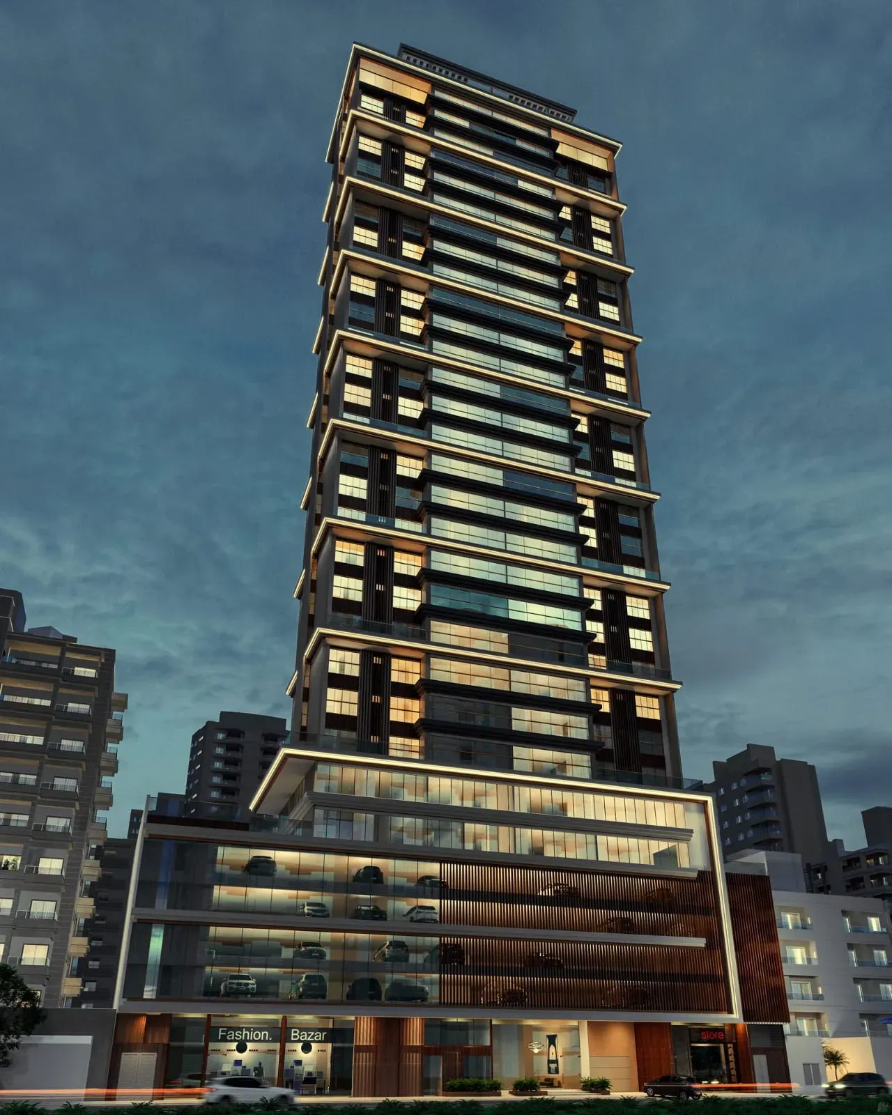 Apartamento com 4 dormitórios sendo 4 suítes e 4 vagas de garagem em Balneário Camboriú/SC