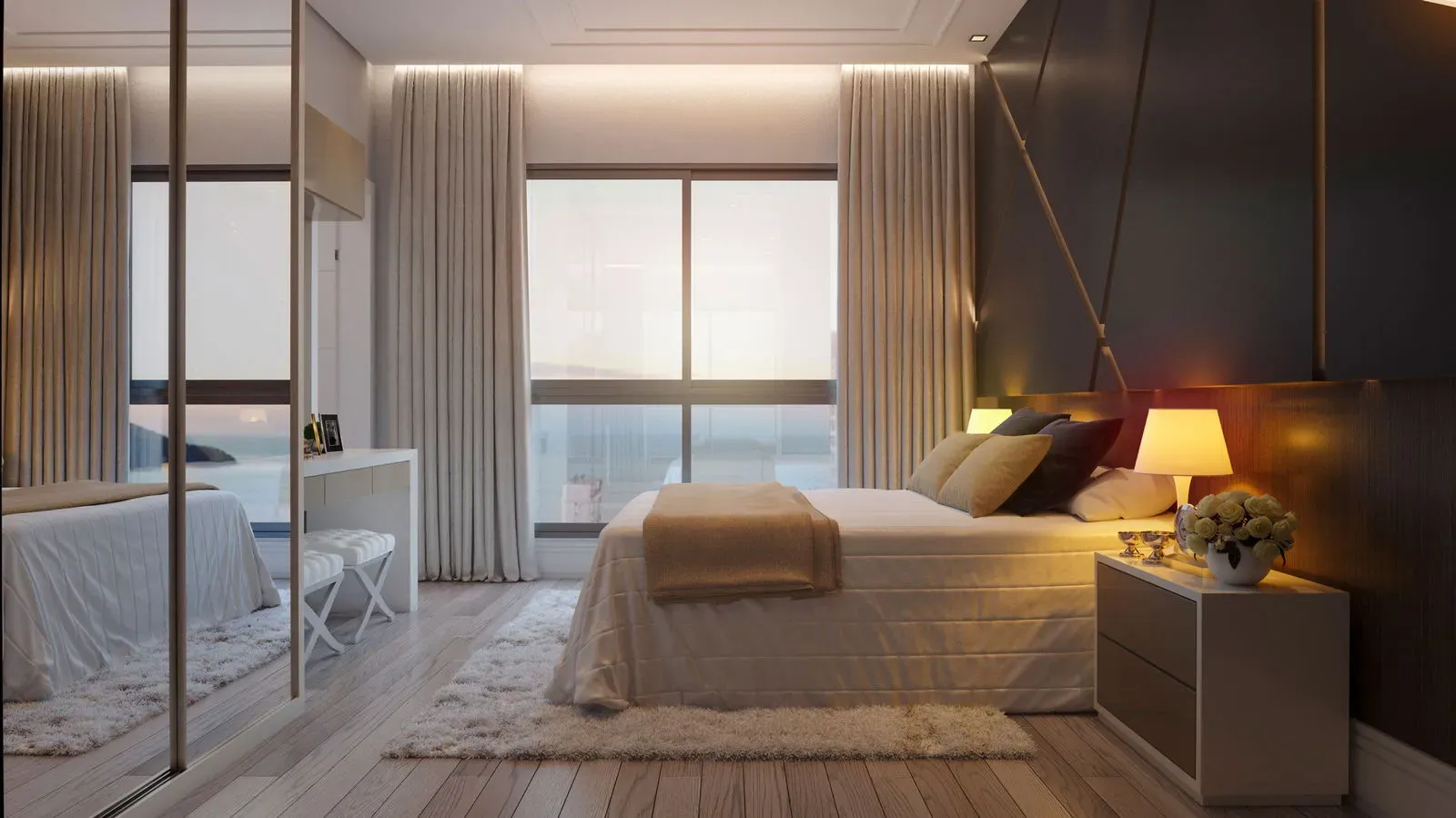 Apartamento com 4 dormitórios sendo 4 suítes e 4 vagas de garagem em Balneário Camboriú/SC