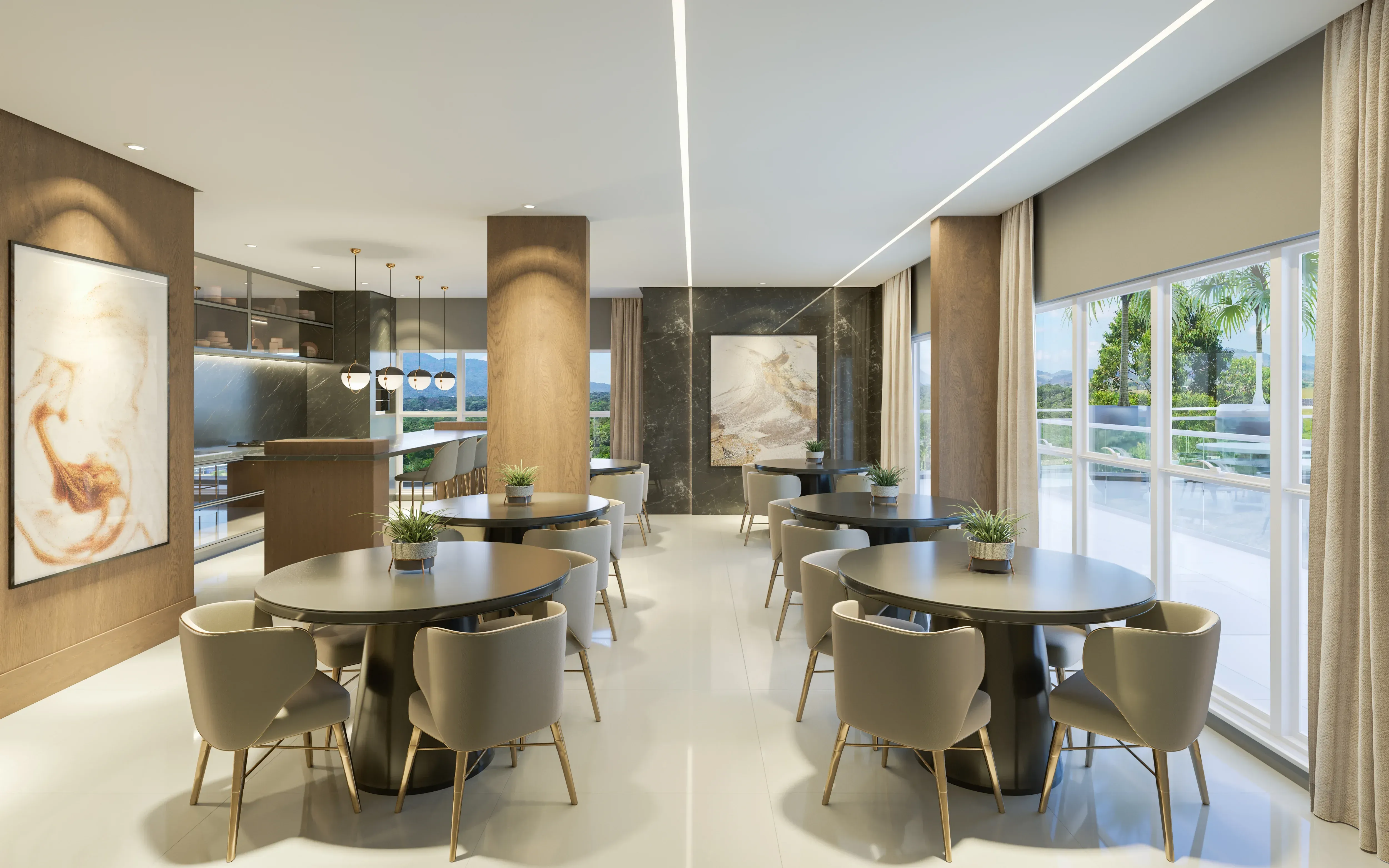 Apartamento com 4 dormitórios sendo 2 suítes e 2 vagas de garagem Meia Praia - Itapema/SC