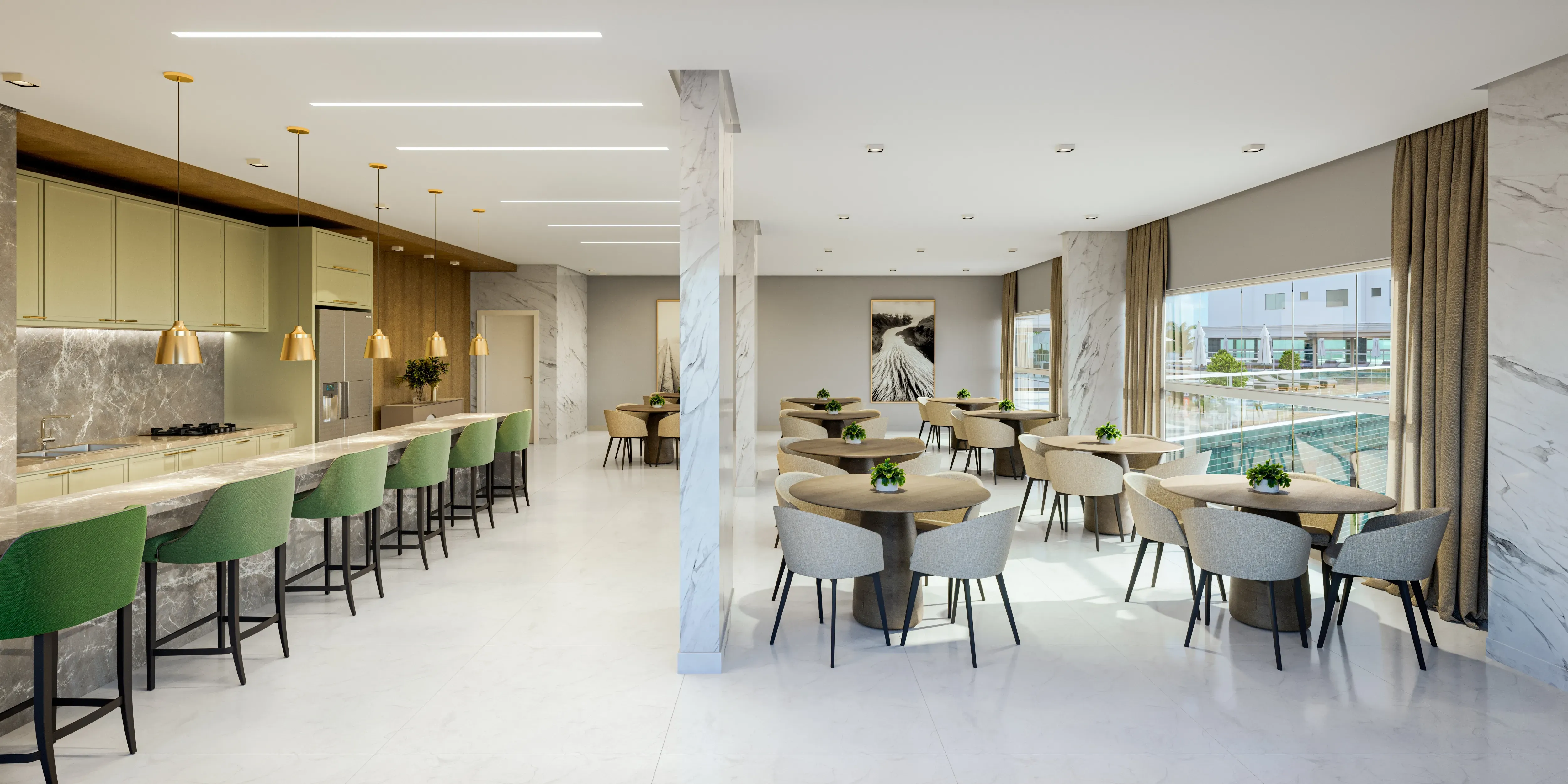 Apartamento com 4 dormitórios sendo 2 suítes e 2 vagas de garagem Meia Praia - Itapema/SC