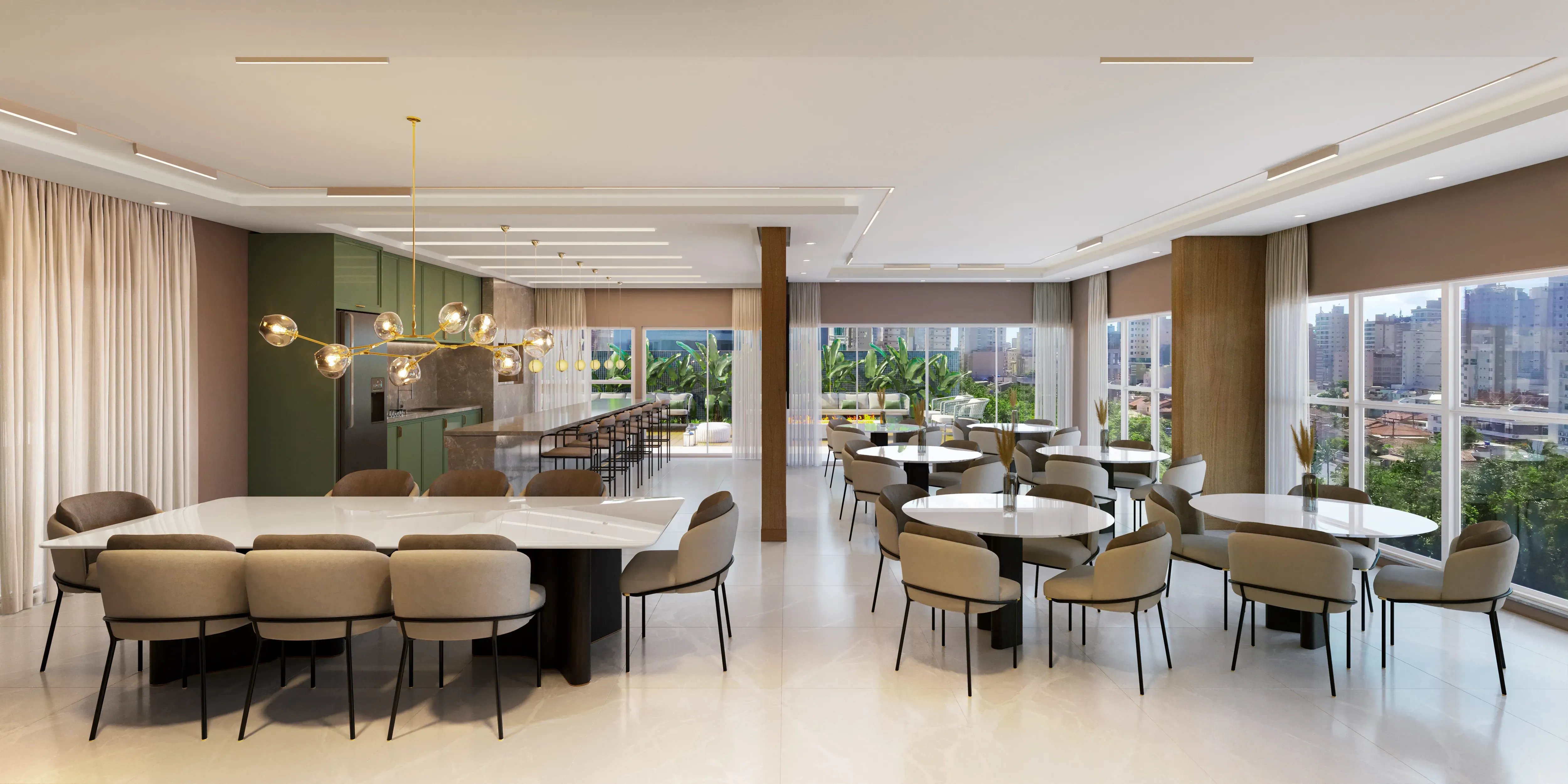 Apartamento com 4 dormitórios sendo 2 suítes e 2 vagas de garagem Meia Praia - Itapema/SC